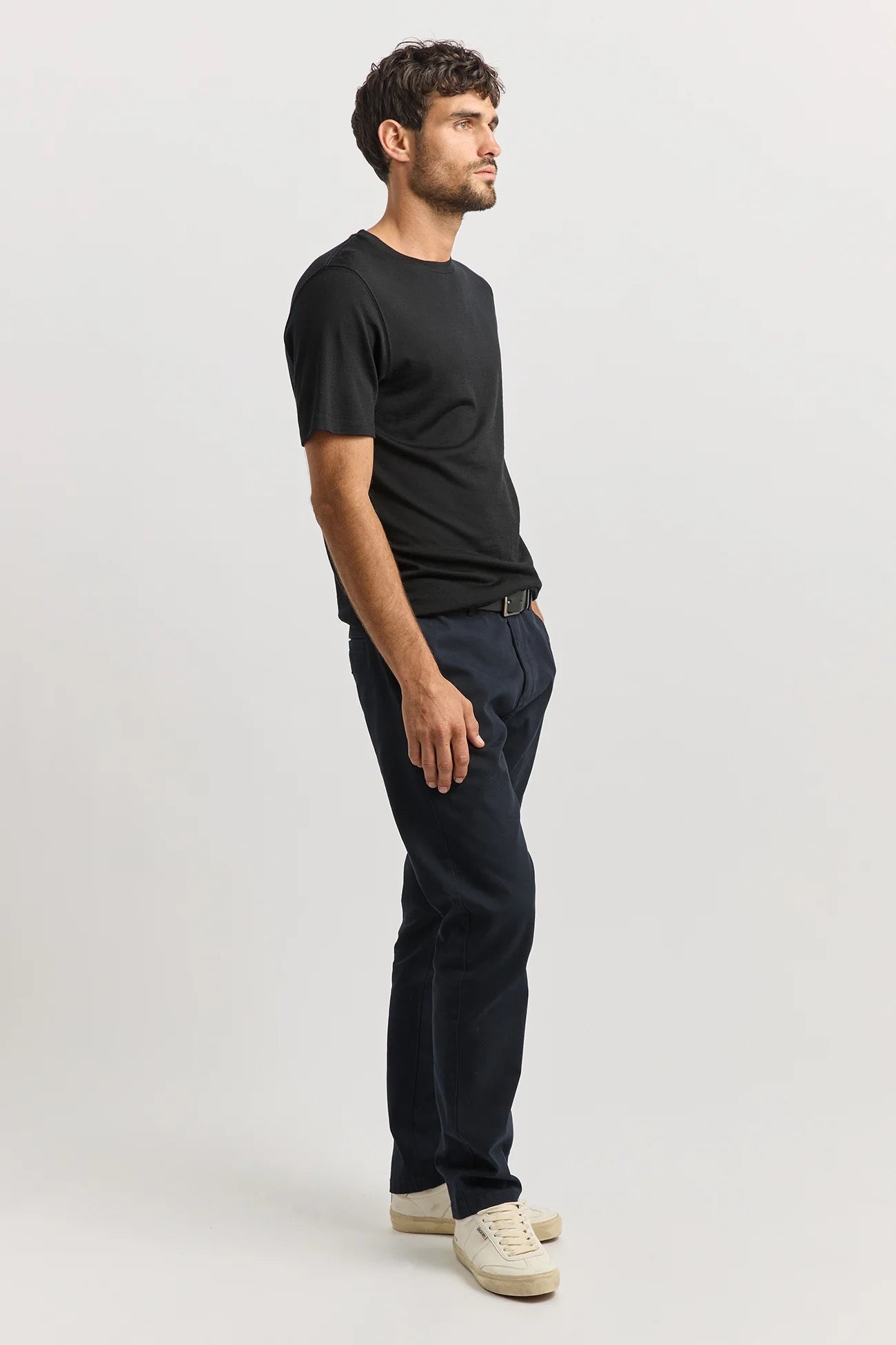 Merino Crew T-Shirt | Black
