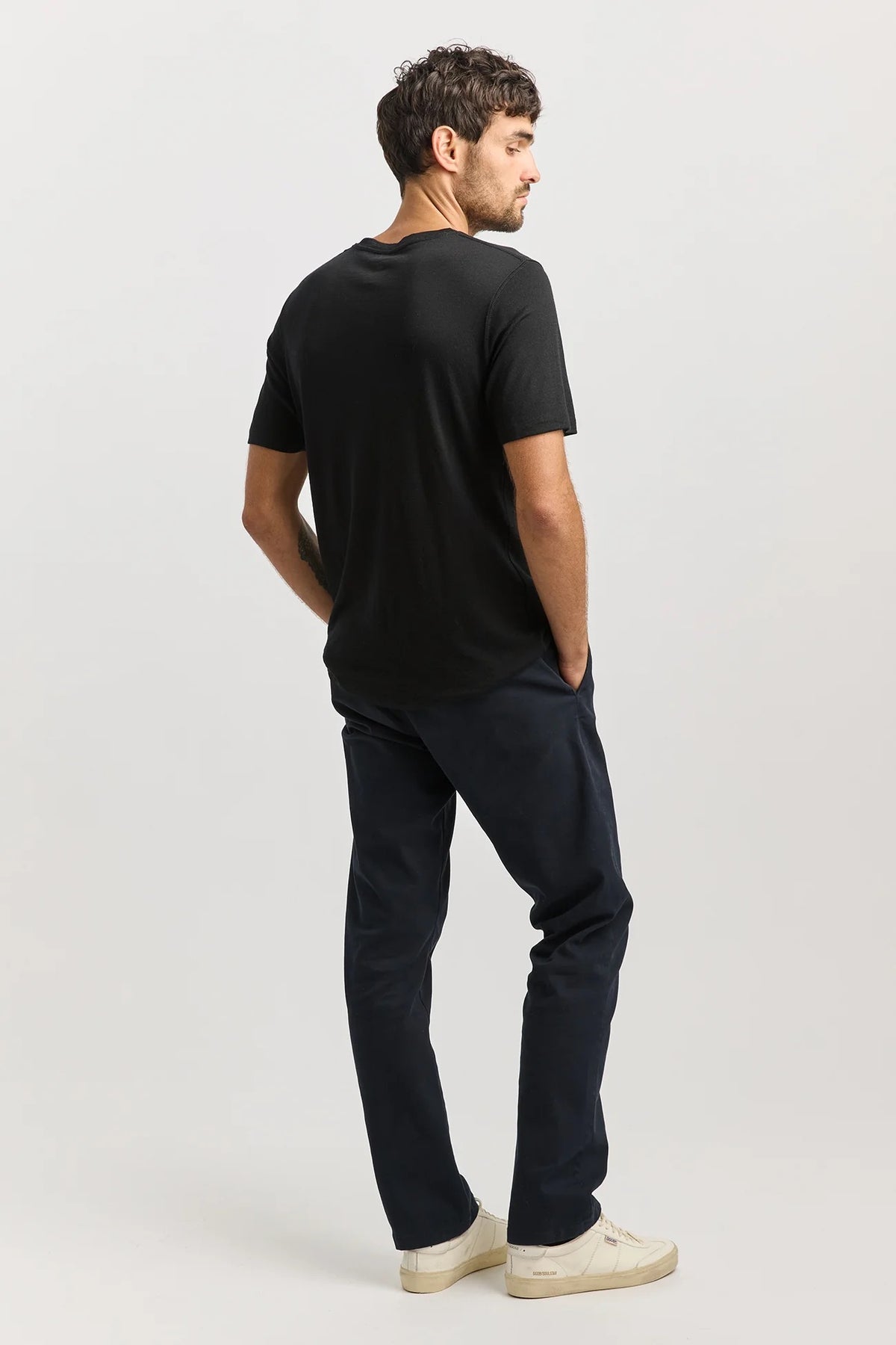 Merino Crew T-Shirt | Black