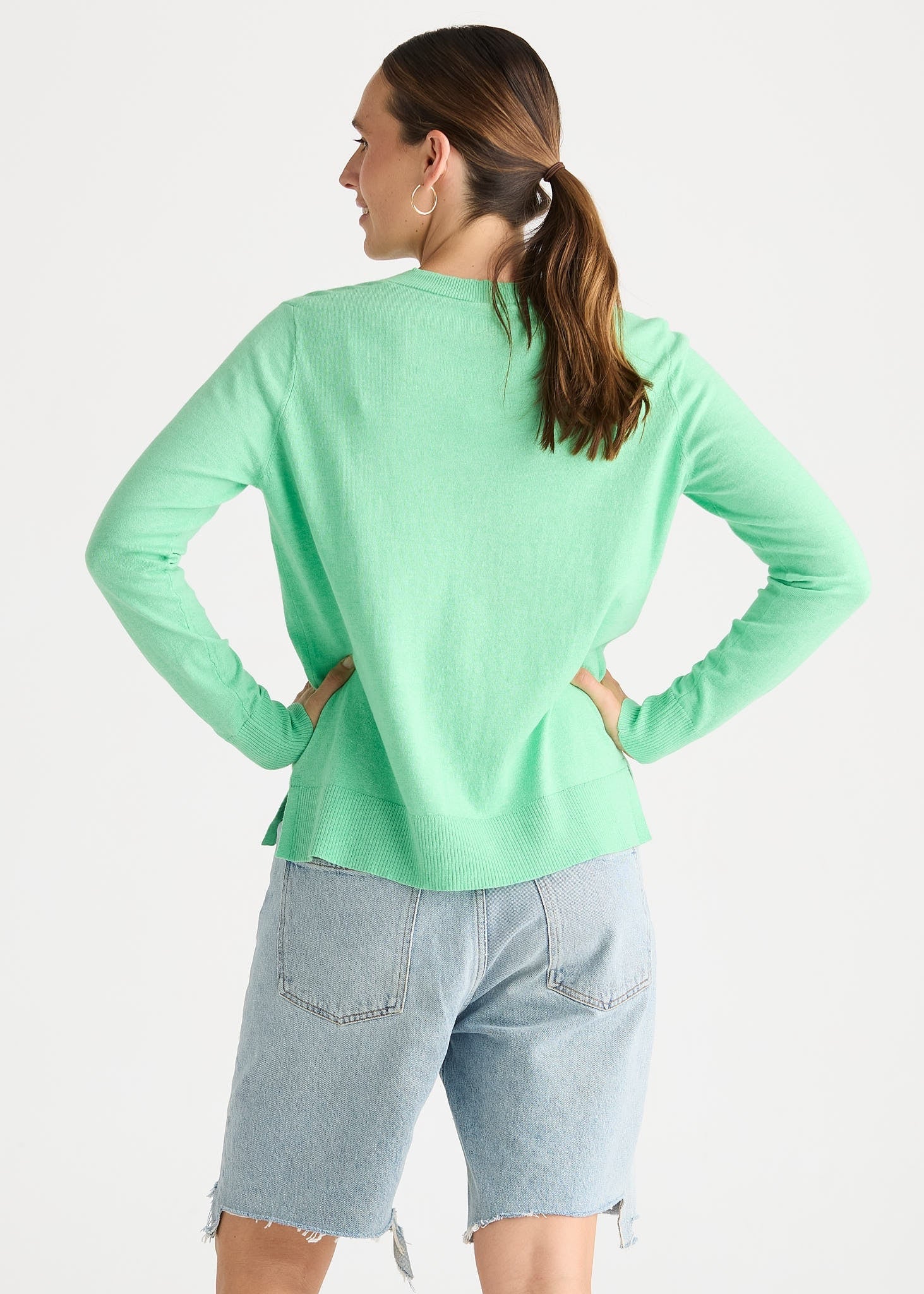 Button Angle Top | Jelly Mint