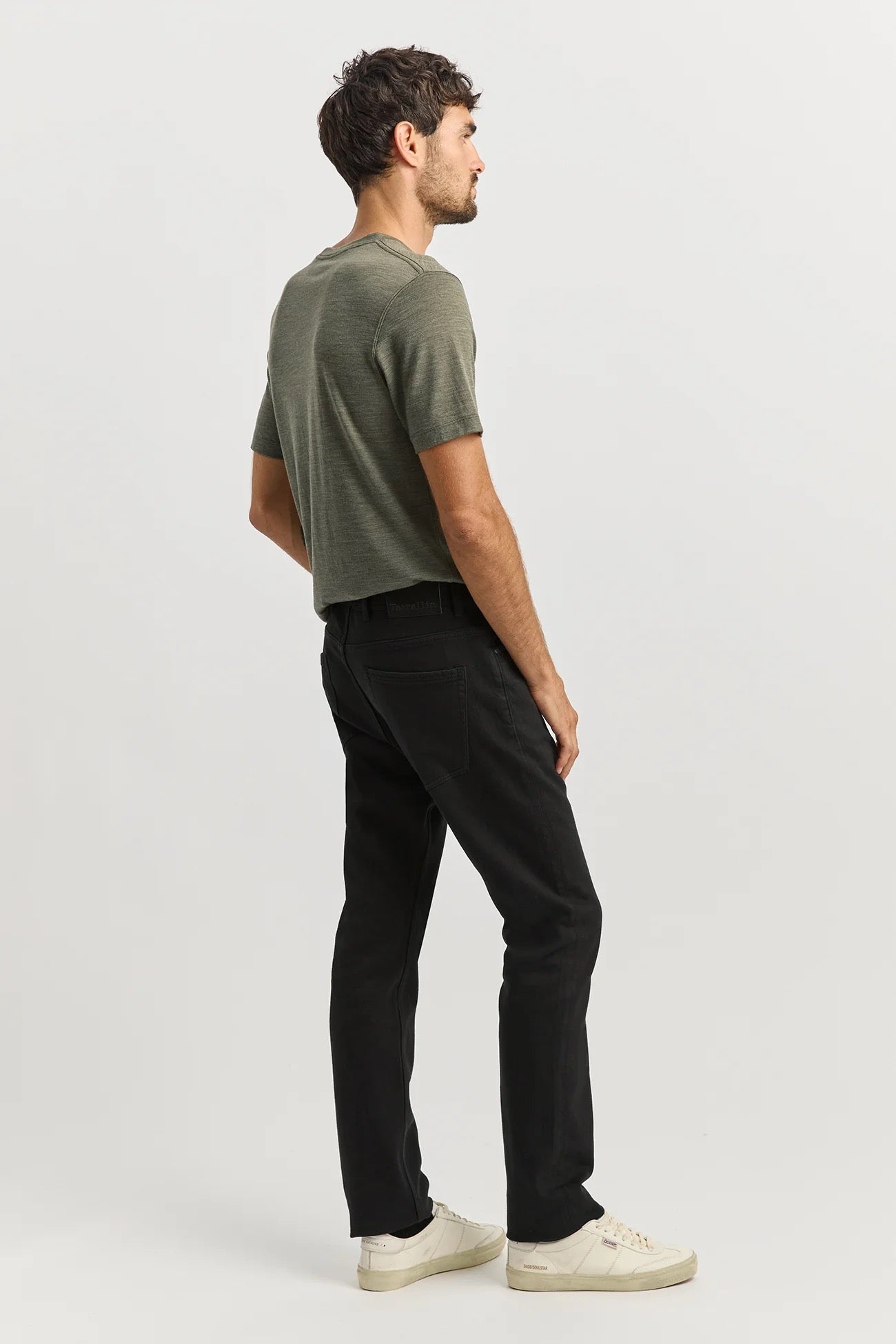 Regular Merino Denim Jean | Black