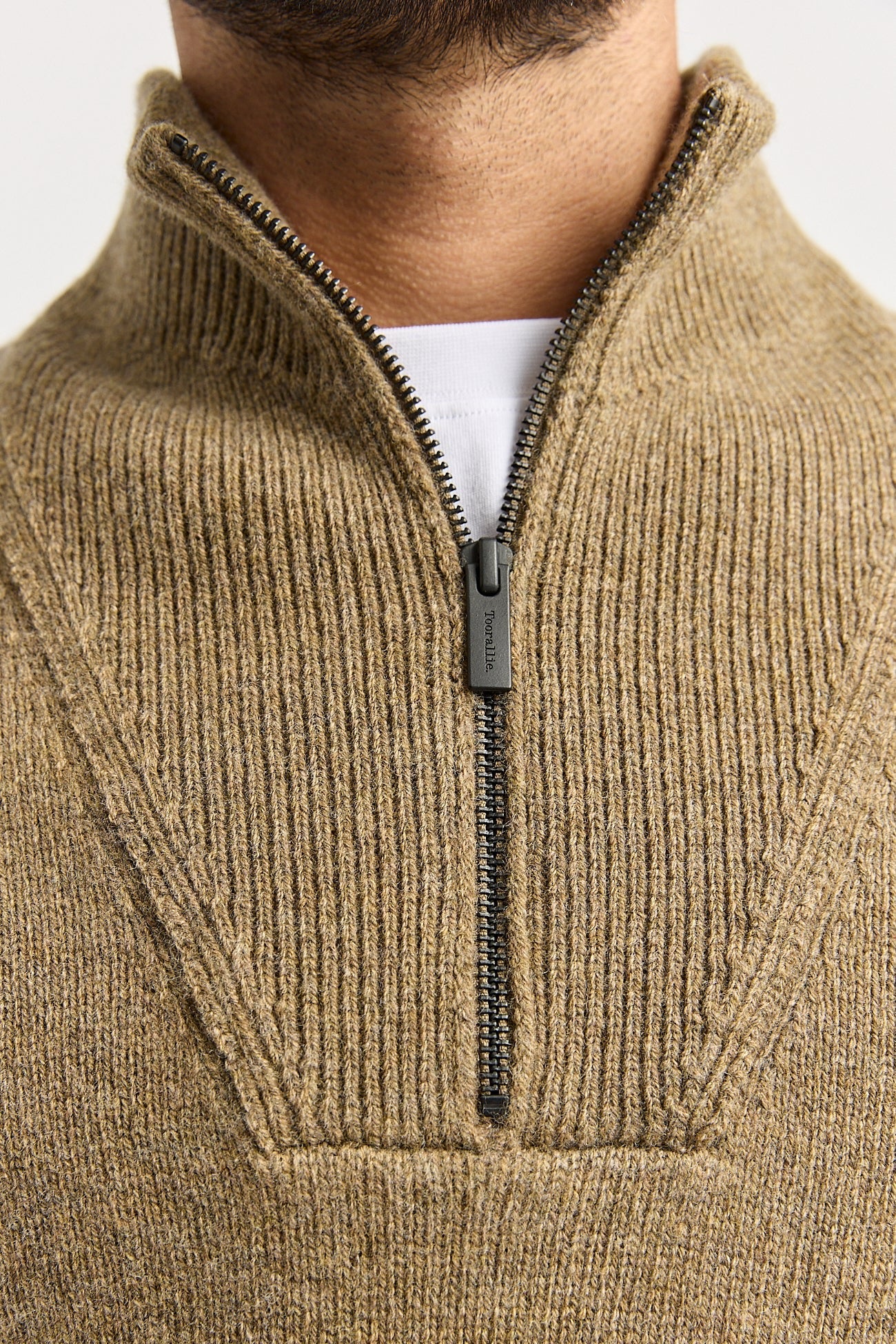 Lambswool Half Zip | Tannin