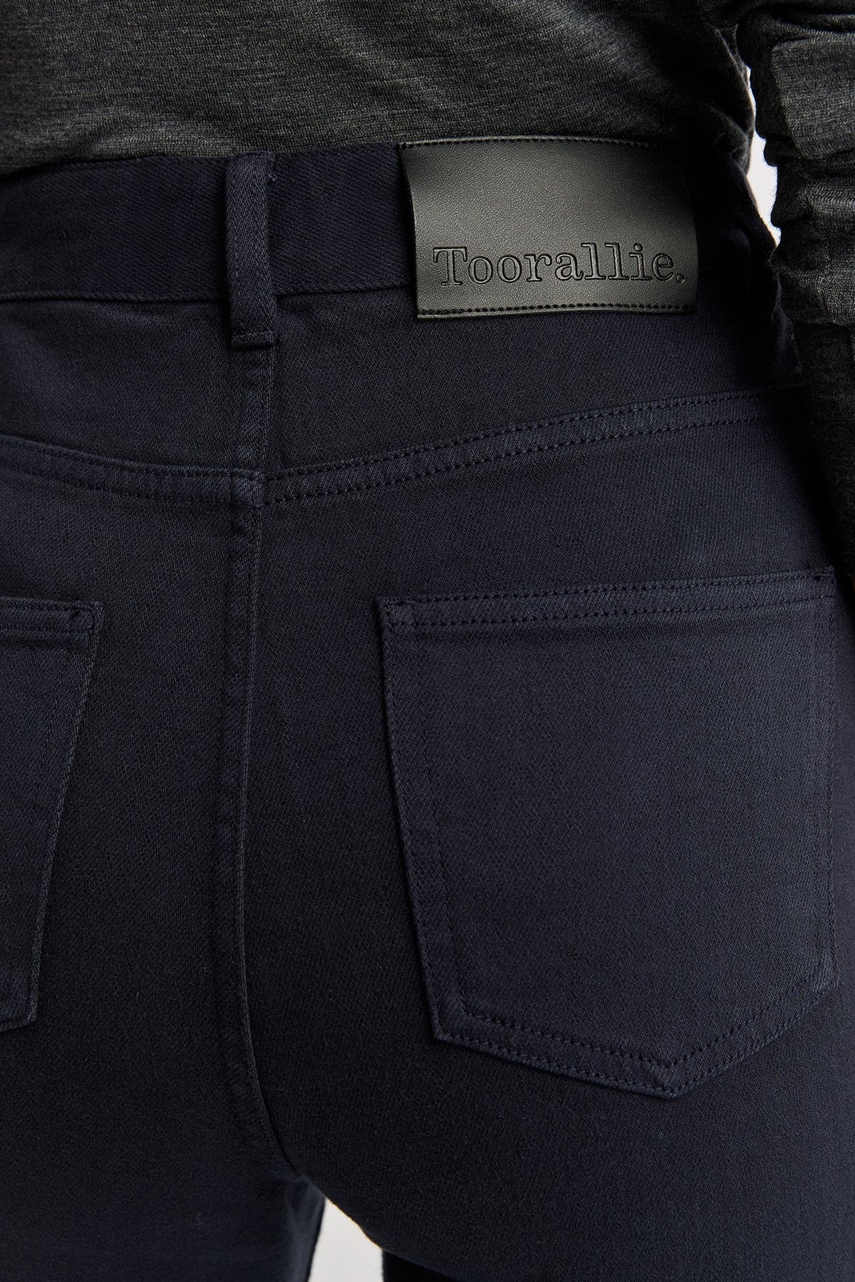 Straight Leg Merino Denim | Navy