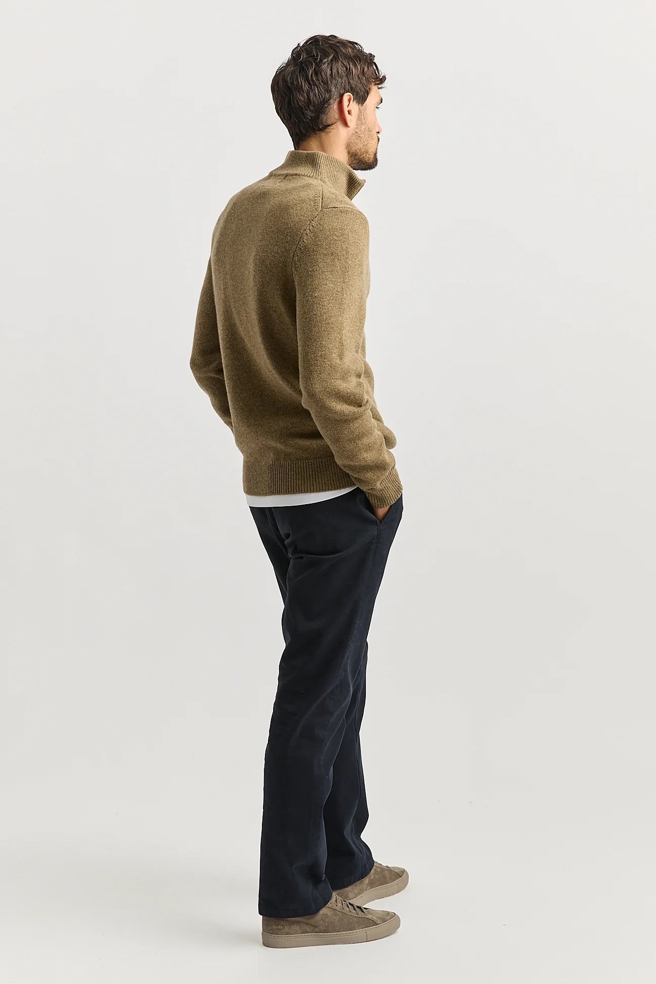 Lambswool Half Zip | Tannin