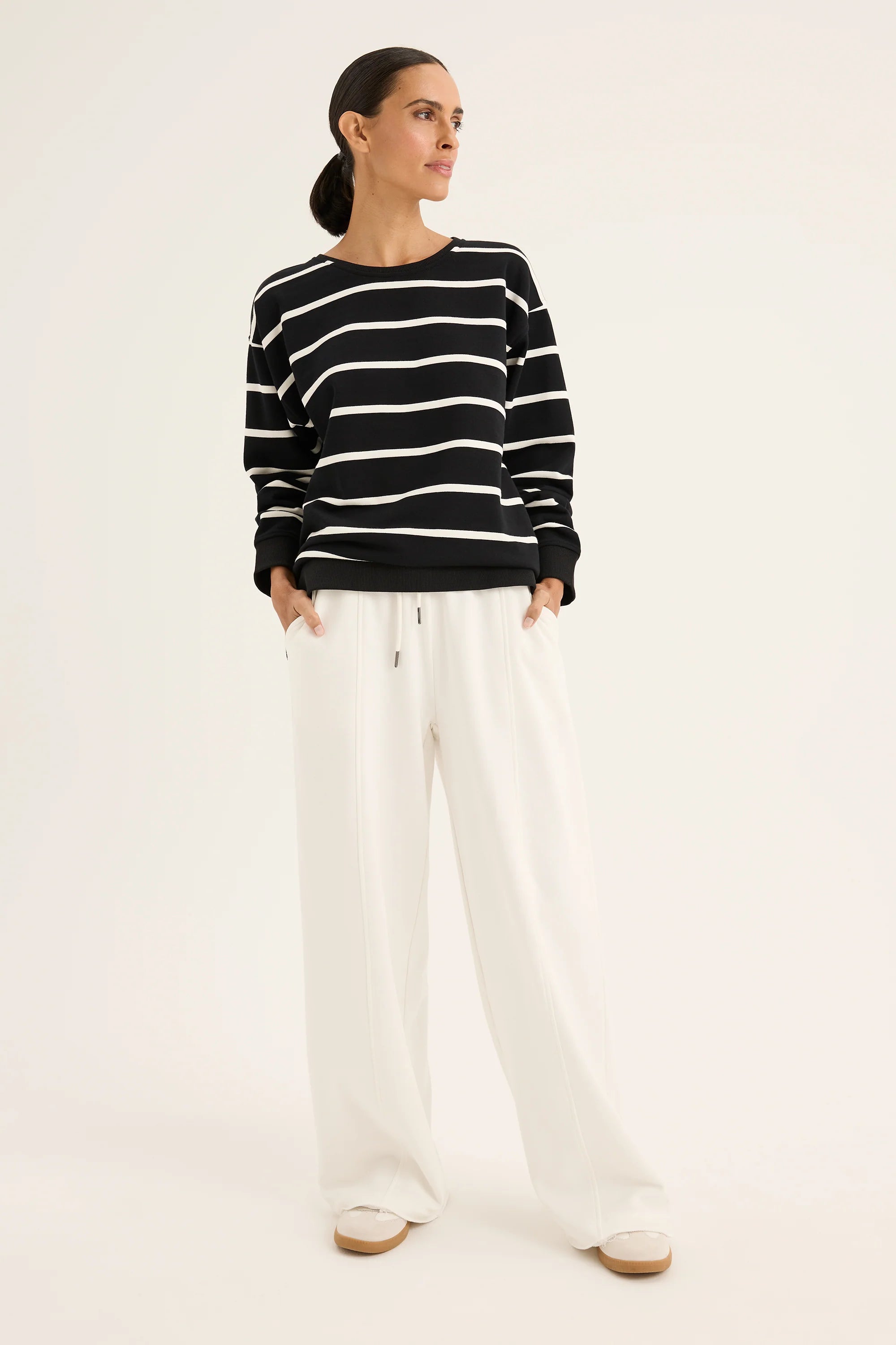 Infinity Sweater | Black/Ecru -  - Beechworth Emporium