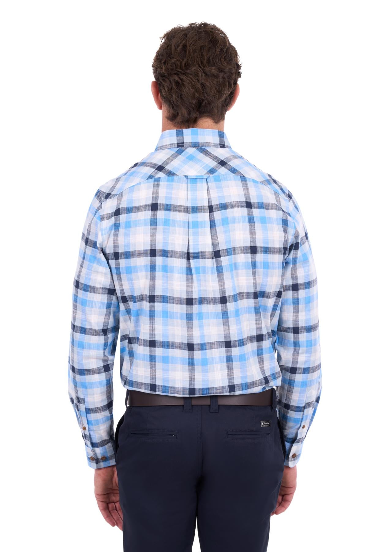 Jacob Check 2-Pocket Long Sleeve Shirt