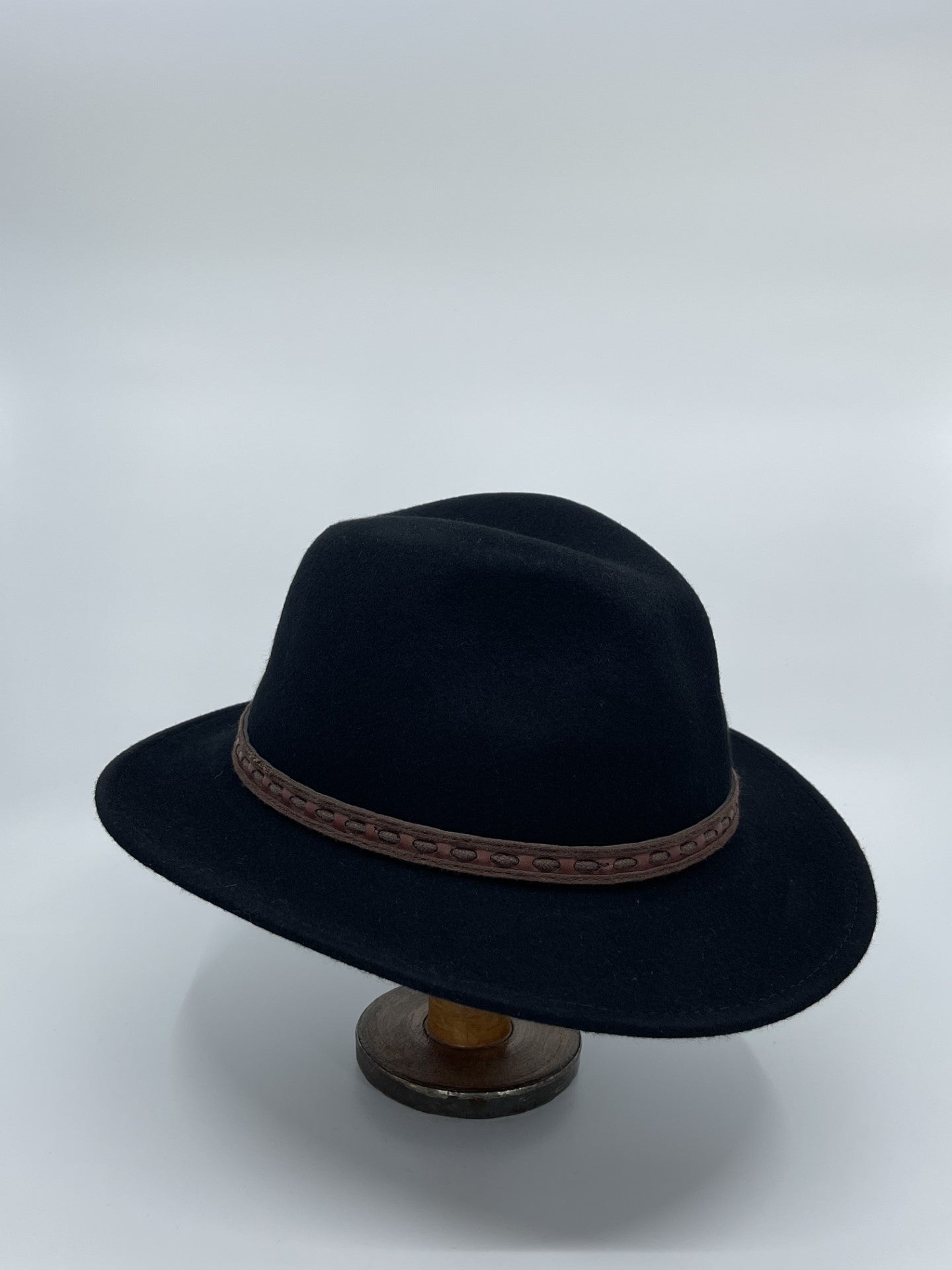 Johnny Crushable Wool Felt Safari | Black - Avenel of Melbourne - Beechworth Emporium