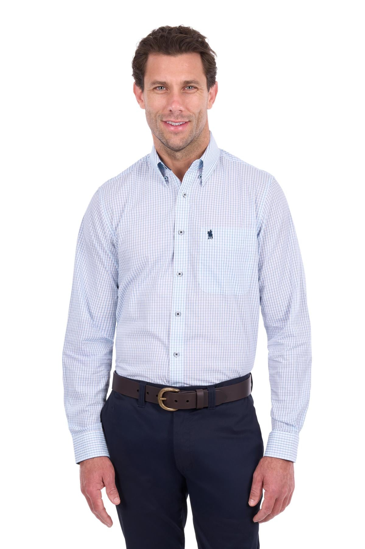 Leo Check 1-Pocket Long Sleeve Shirt