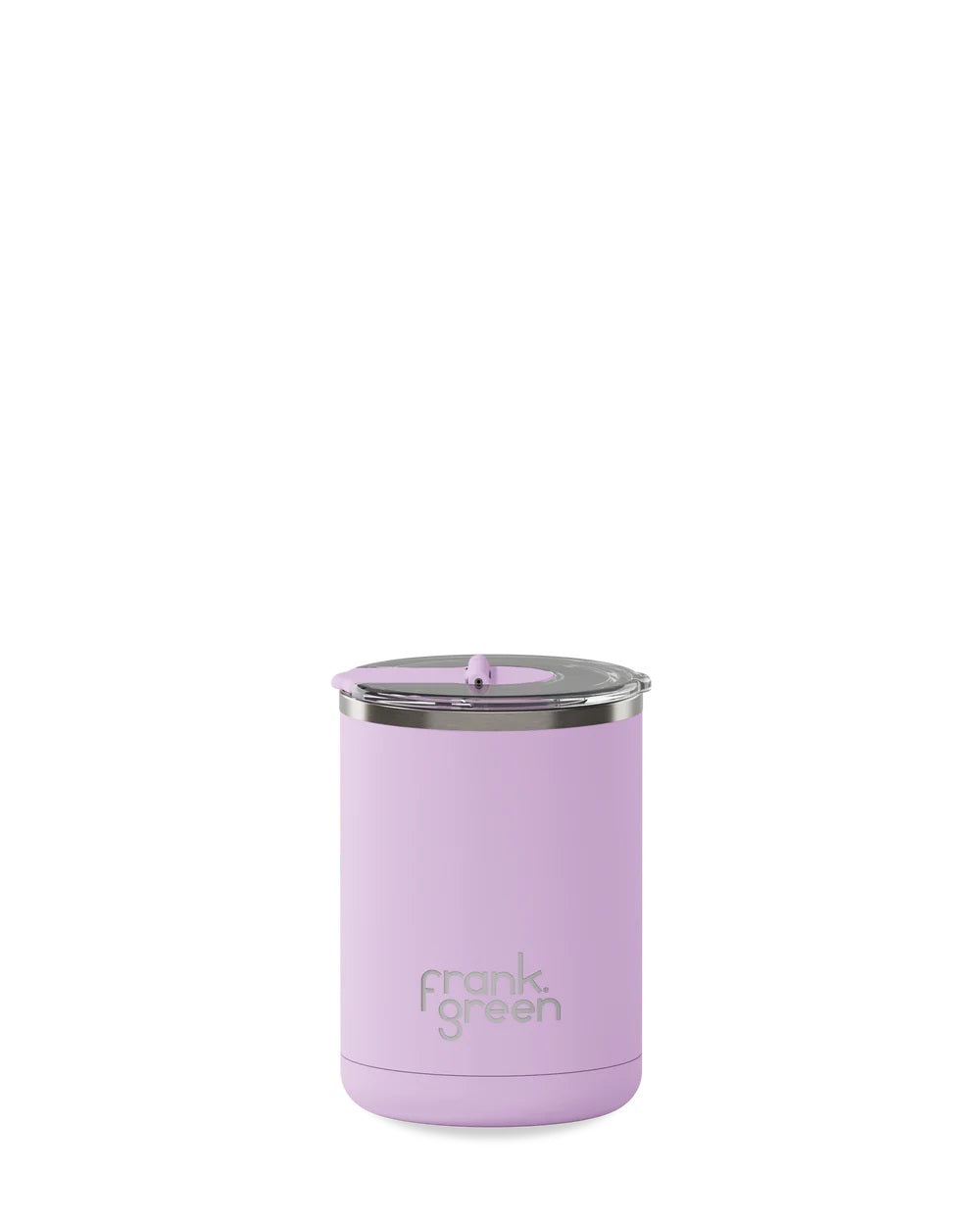 Ceramic Coffee Cup with Hinged Lid 12oz | Lilac Haze