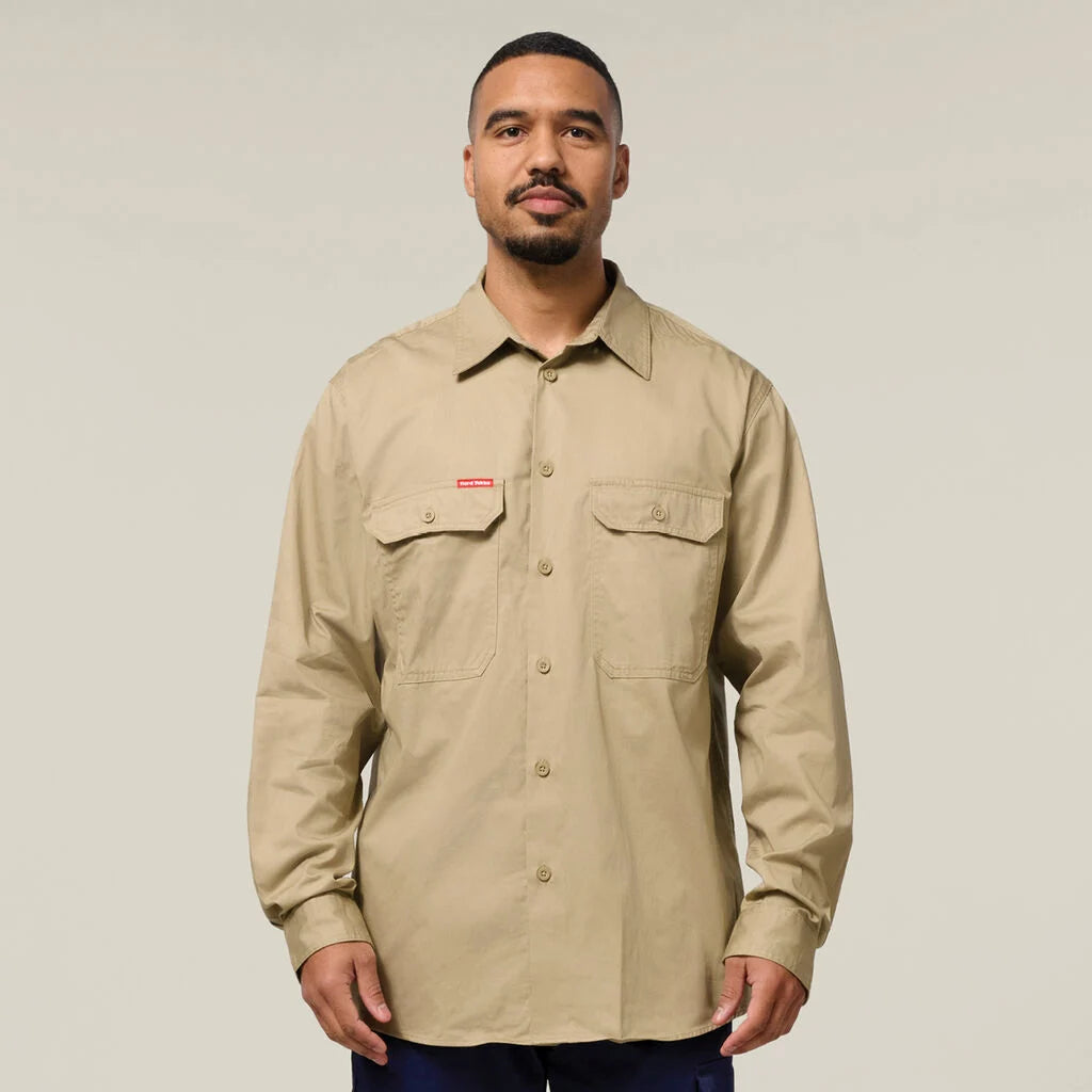 Long Sleeve Vented Shirt | Khaki - - Beechworth Emporium