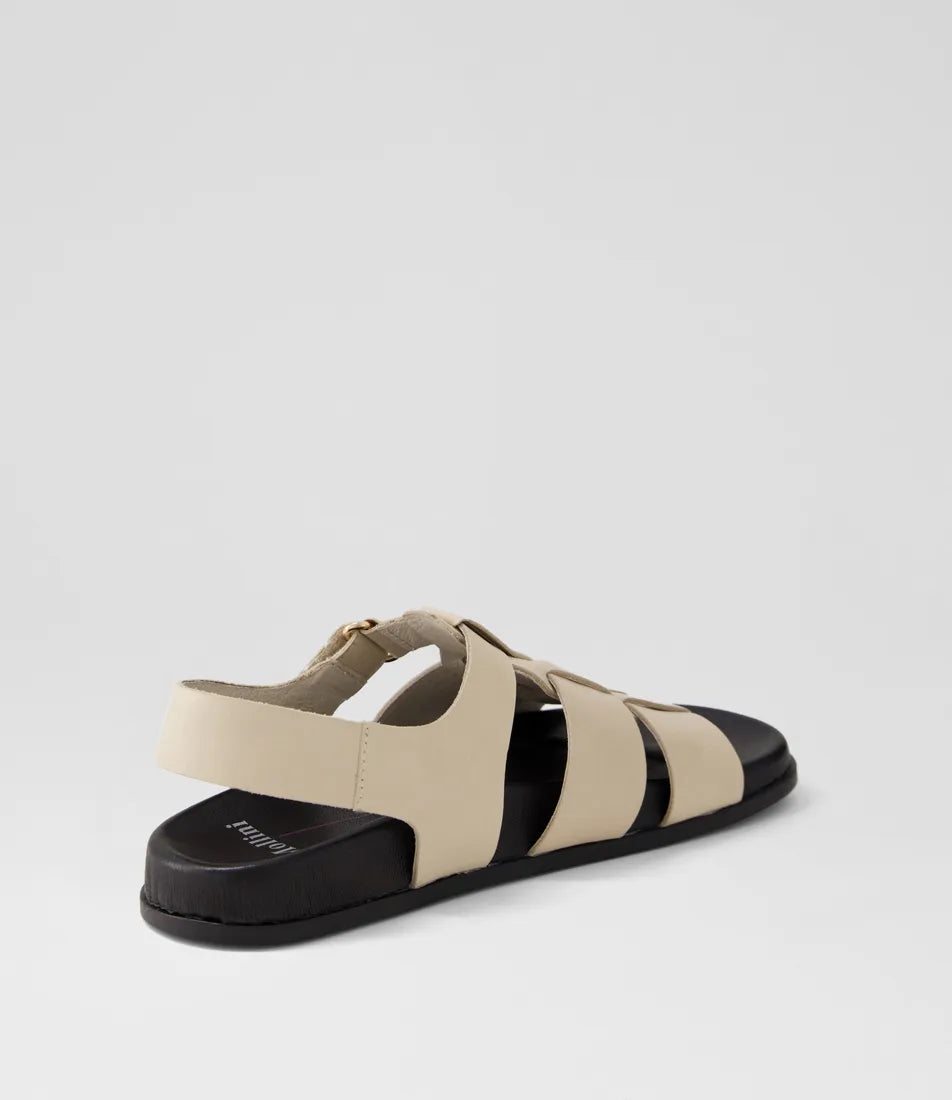 Hadden Cream Leather Sandal - Mollini - Beechworth Emporium