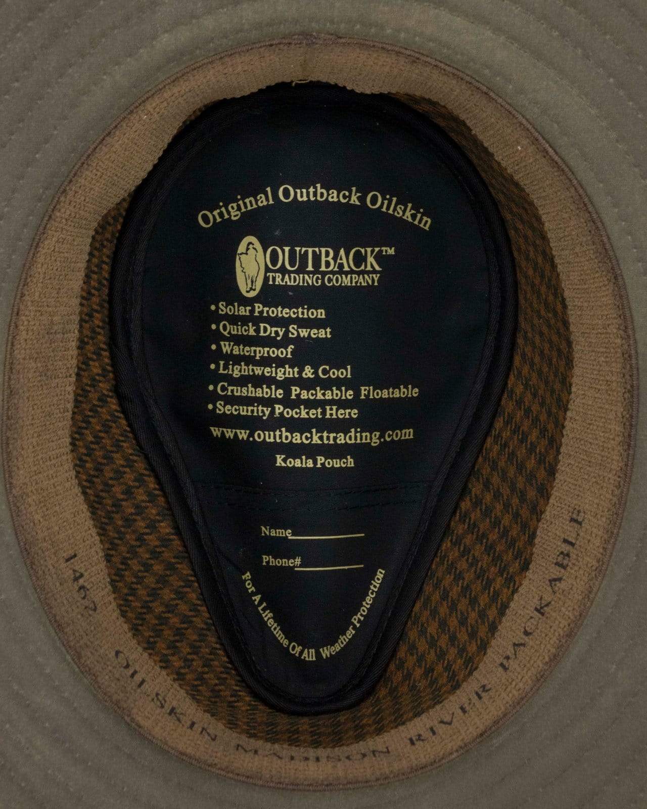 Madison River Oilskin Hat | Sage - - Beechworth Emporium