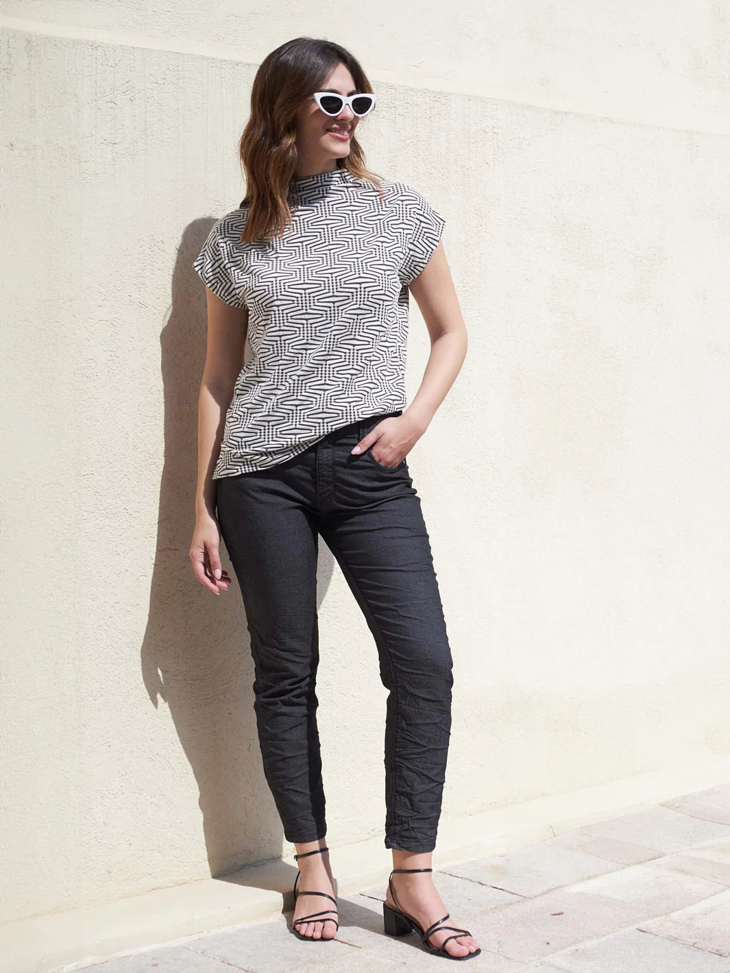 Maxine Pant | Black - Bianco Jeans - Beechworth Emporium