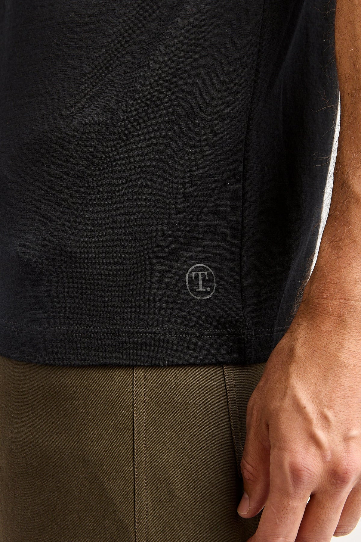 Merino Crew T-Shirt | Black
