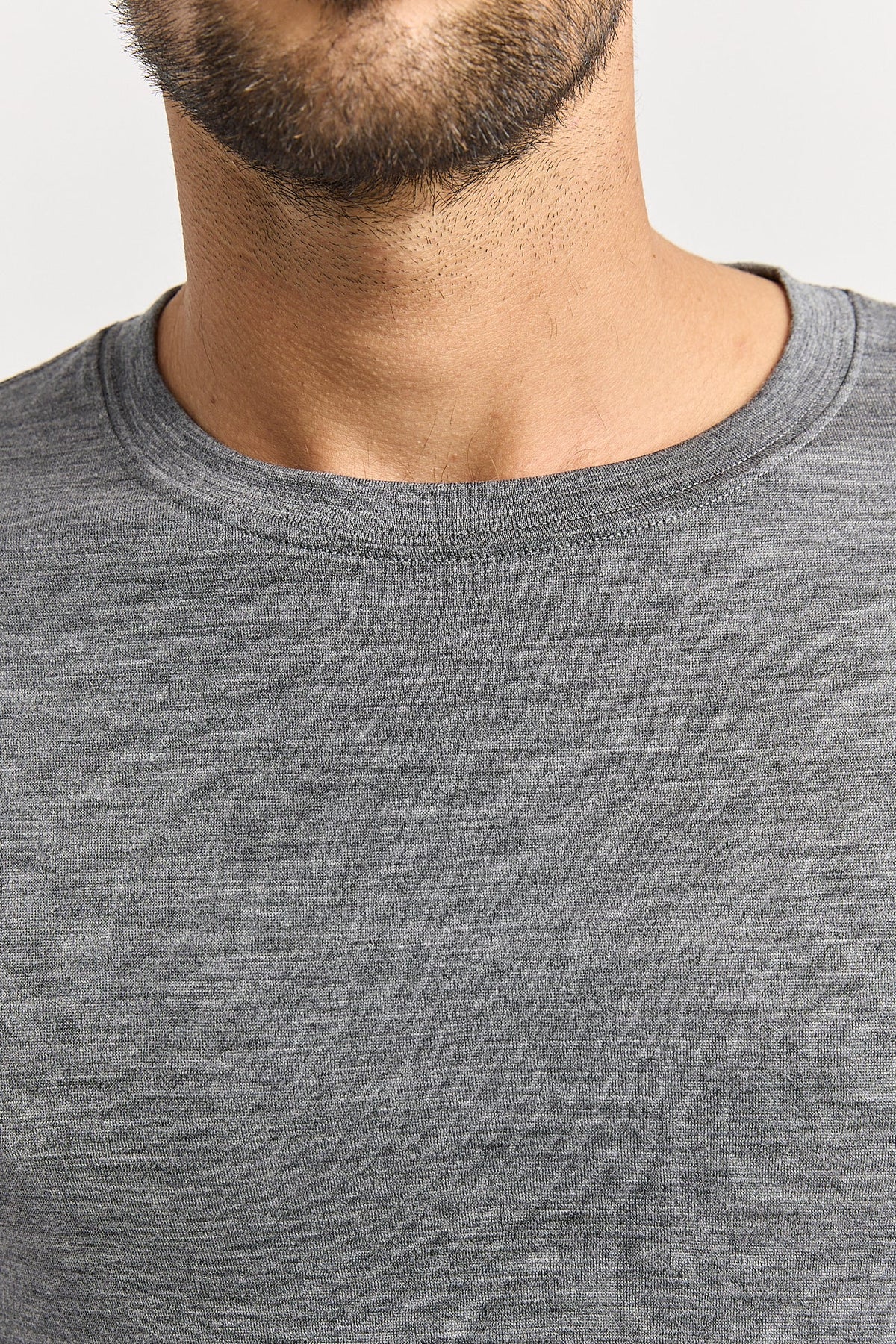 Merino Crew T-Shirt | Zinc