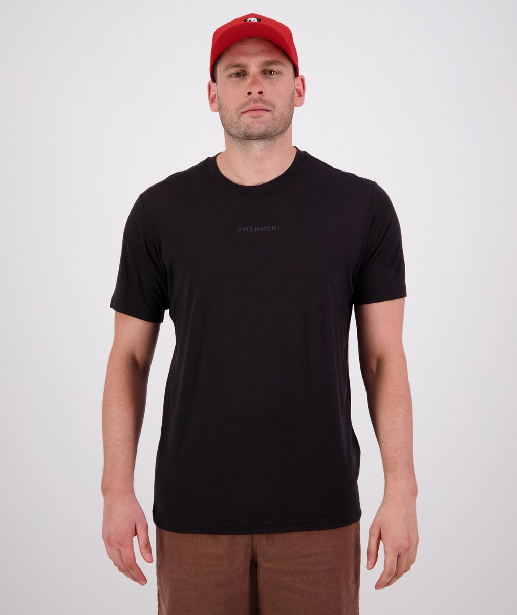 Merino Fusion Short Sleeve T-Shirt | Black - - Beechworth Emporium