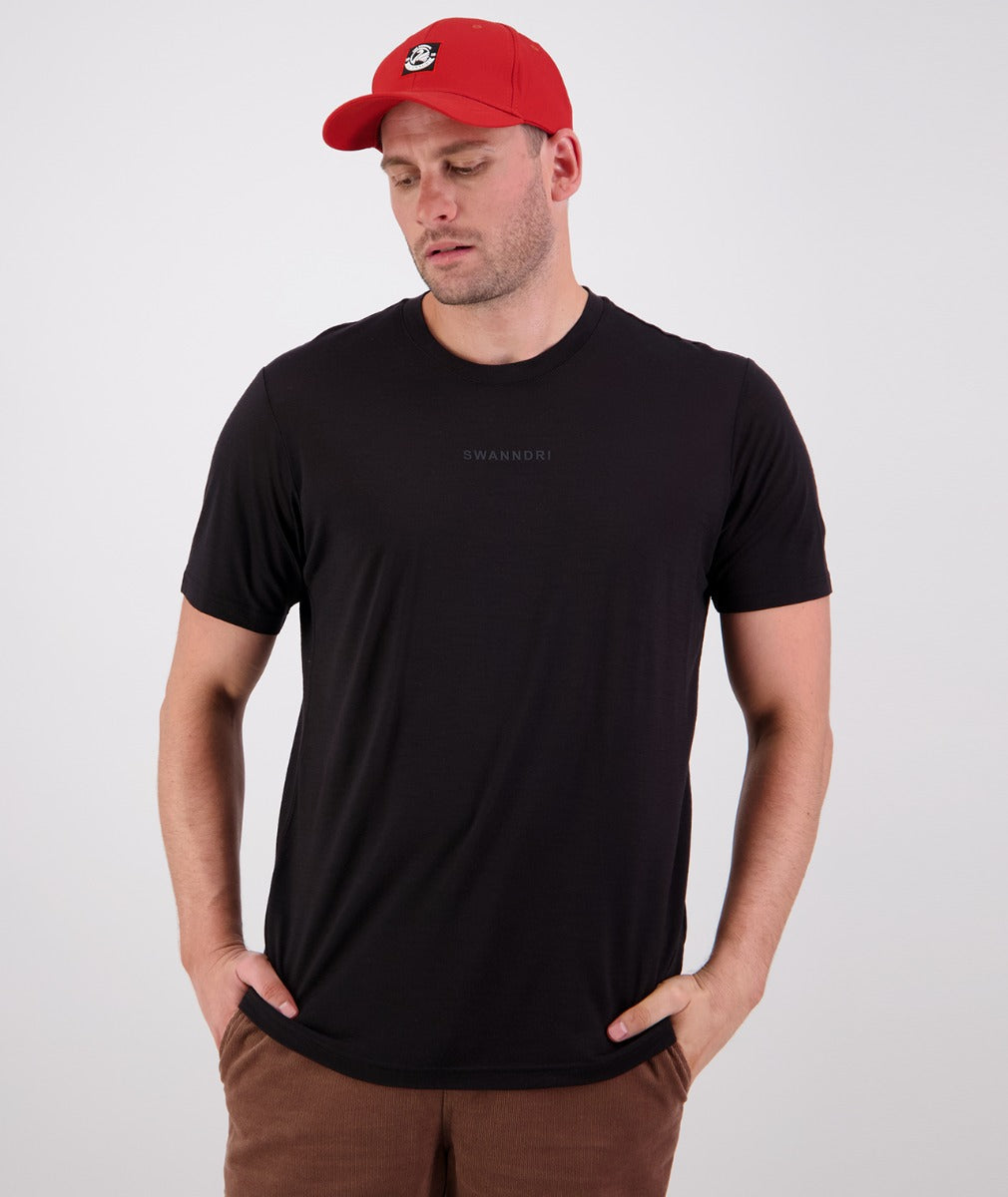 Merino Fusion Short Sleeve T-Shirt | Black - - Beechworth Emporium