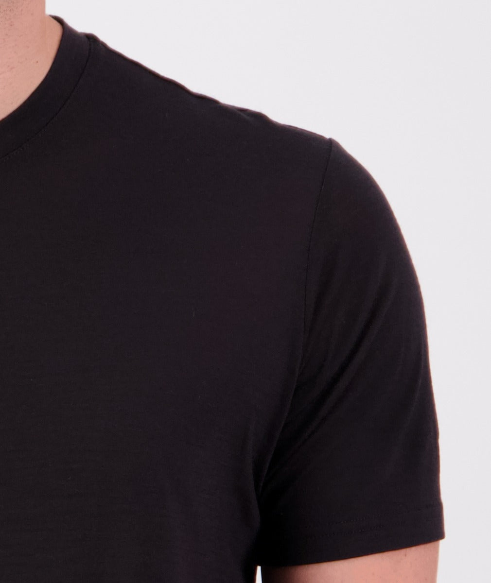 Merino Fusion Short Sleeve T-Shirt | Black - - Beechworth Emporium