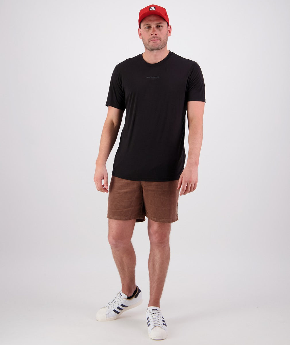 Merino Fusion Short Sleeve T-Shirt | Black - - Beechworth Emporium