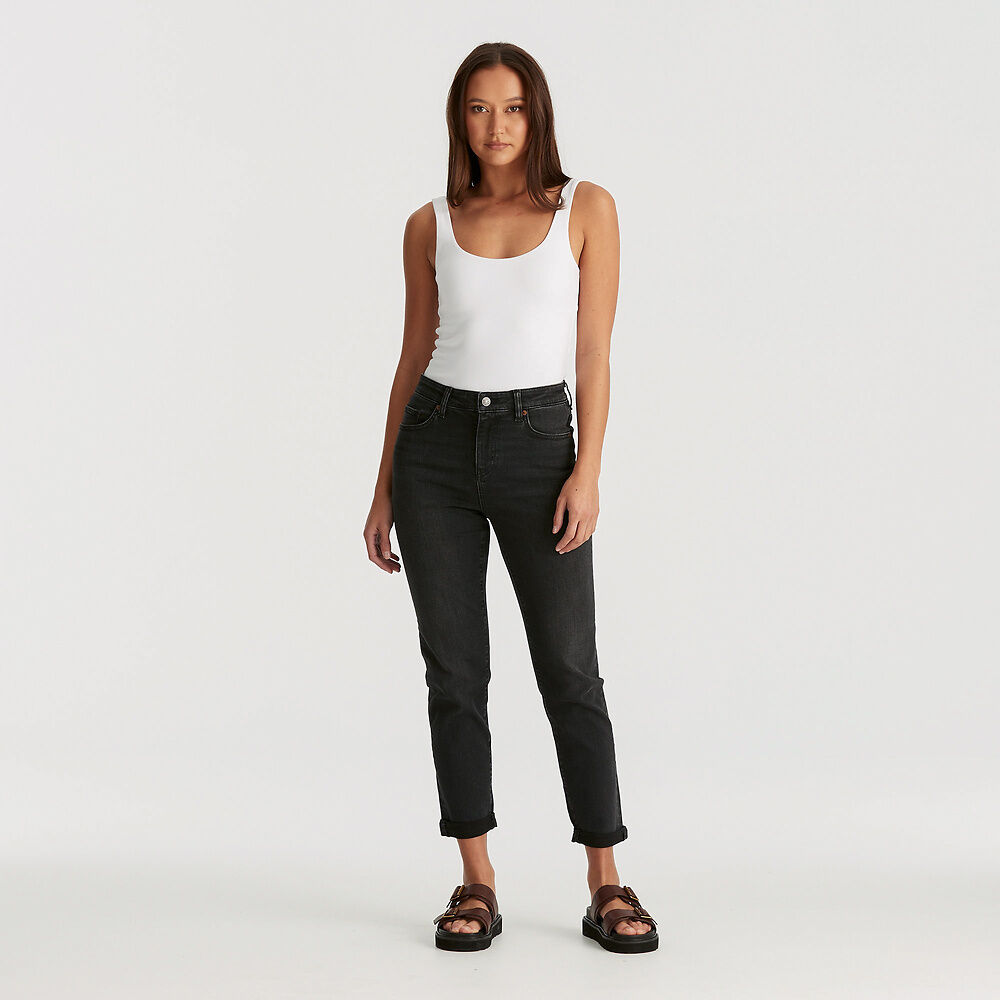Mid Boyfriend Slim Jean | Jet Fade -  - Beechworth Emporium