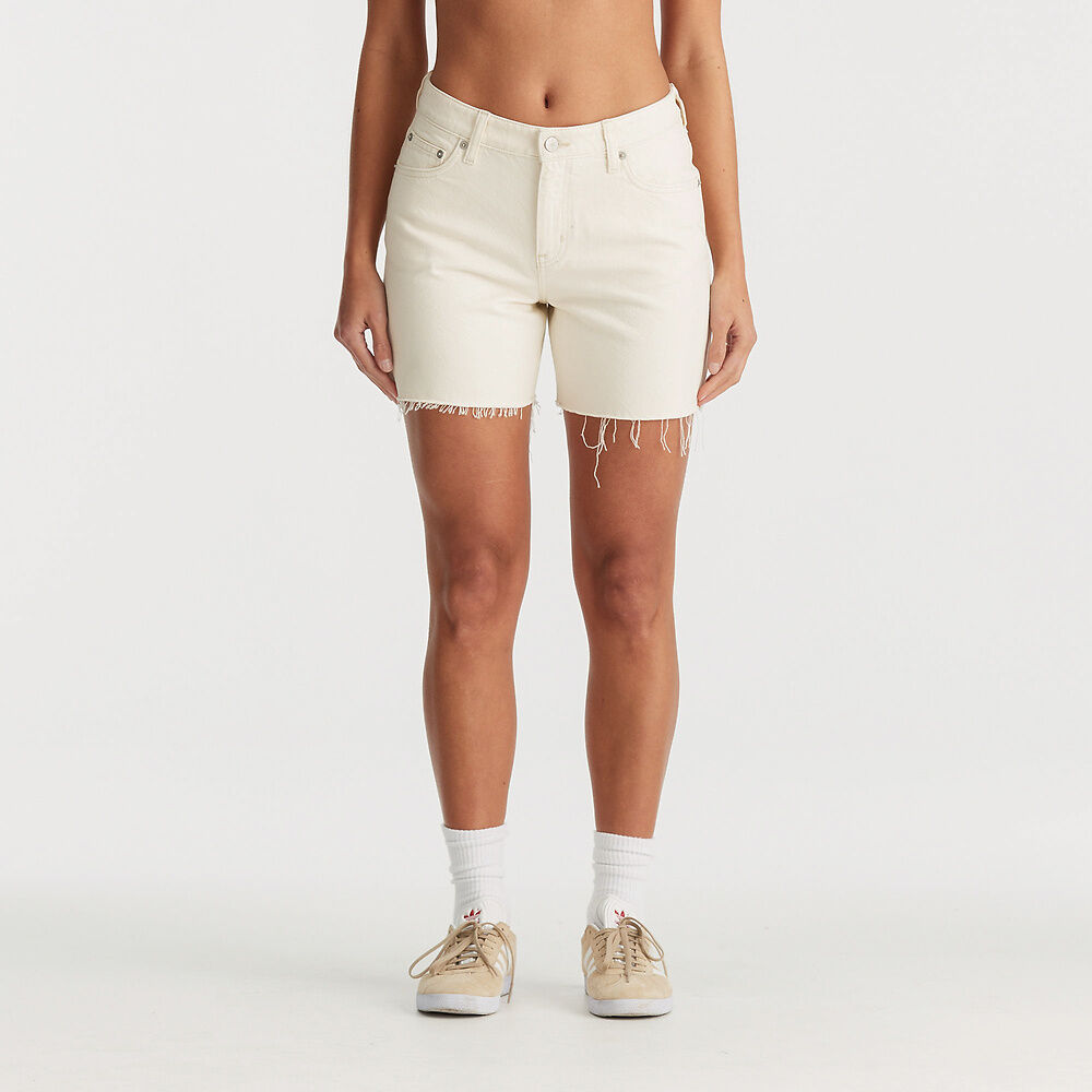Mid Straight Short | Bright Ecru -  - Beechworth Emporium