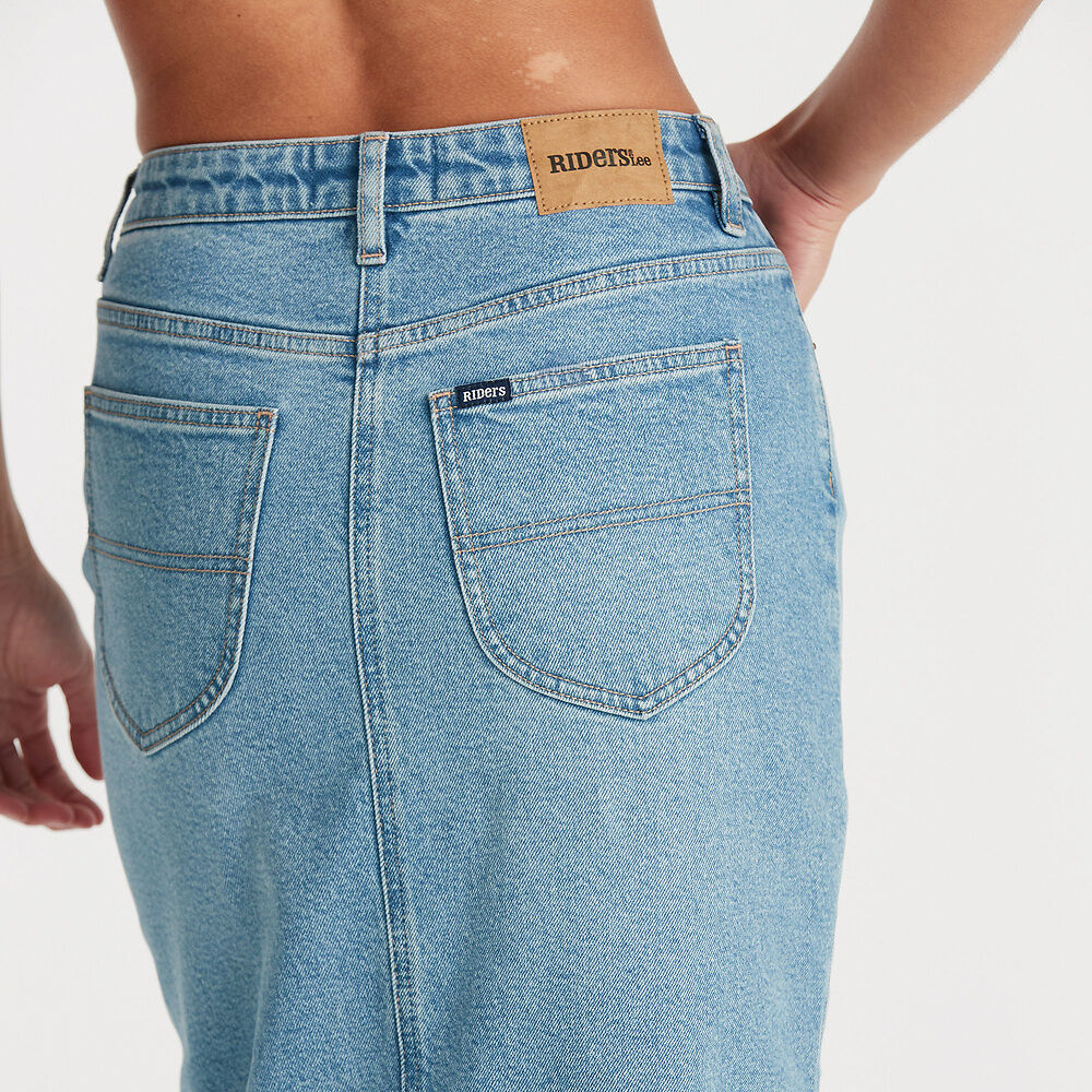 Midi Repair Skirt | Blue Charisma -  - Beechworth Emporium