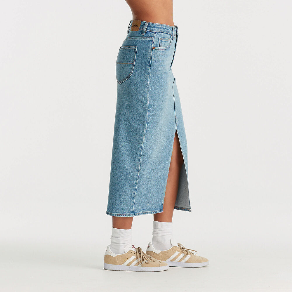 Midi Repair Skirt | Blue Charisma -  - Beechworth Emporium