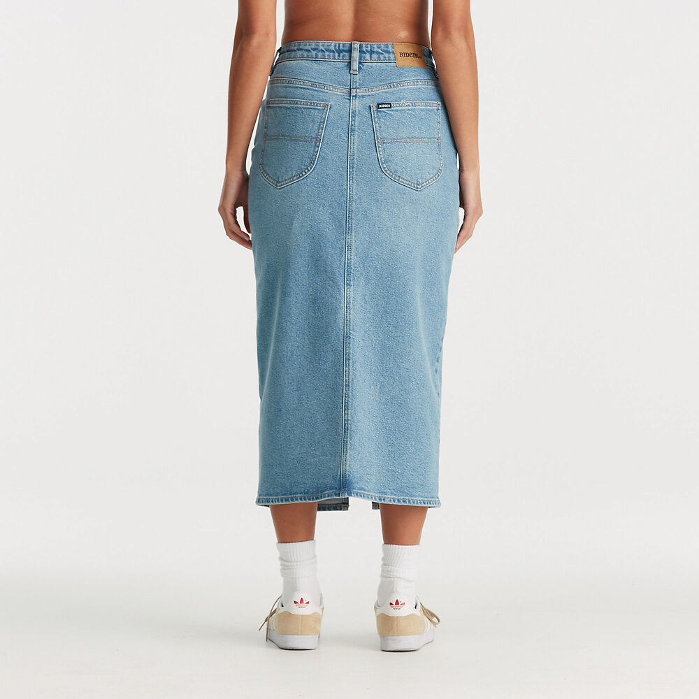 Midi Repair Skirt | Blue Charisma -  - Beechworth Emporium