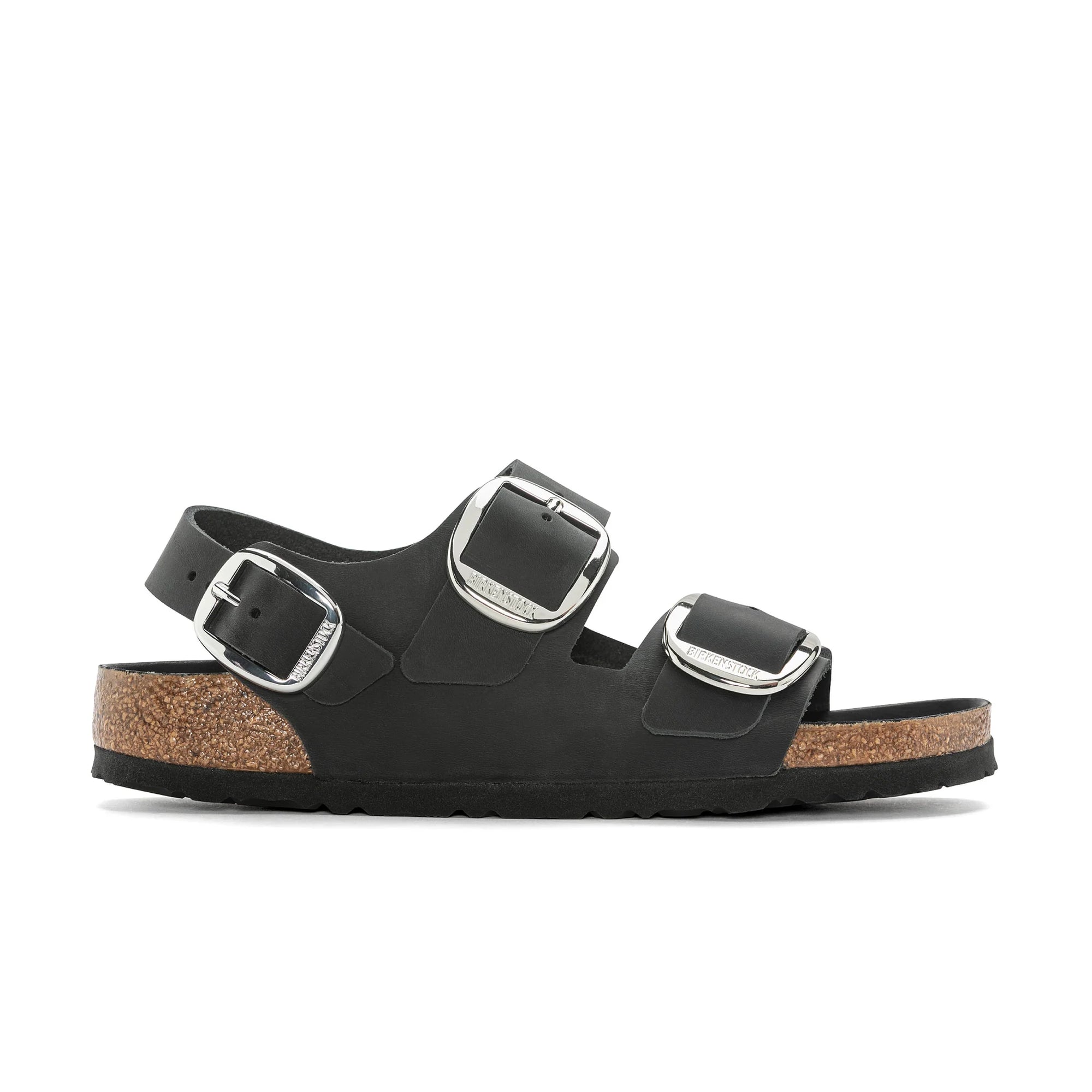 Milano Big Buckle Black Oiled Leather -  - Beechworth Emporium
