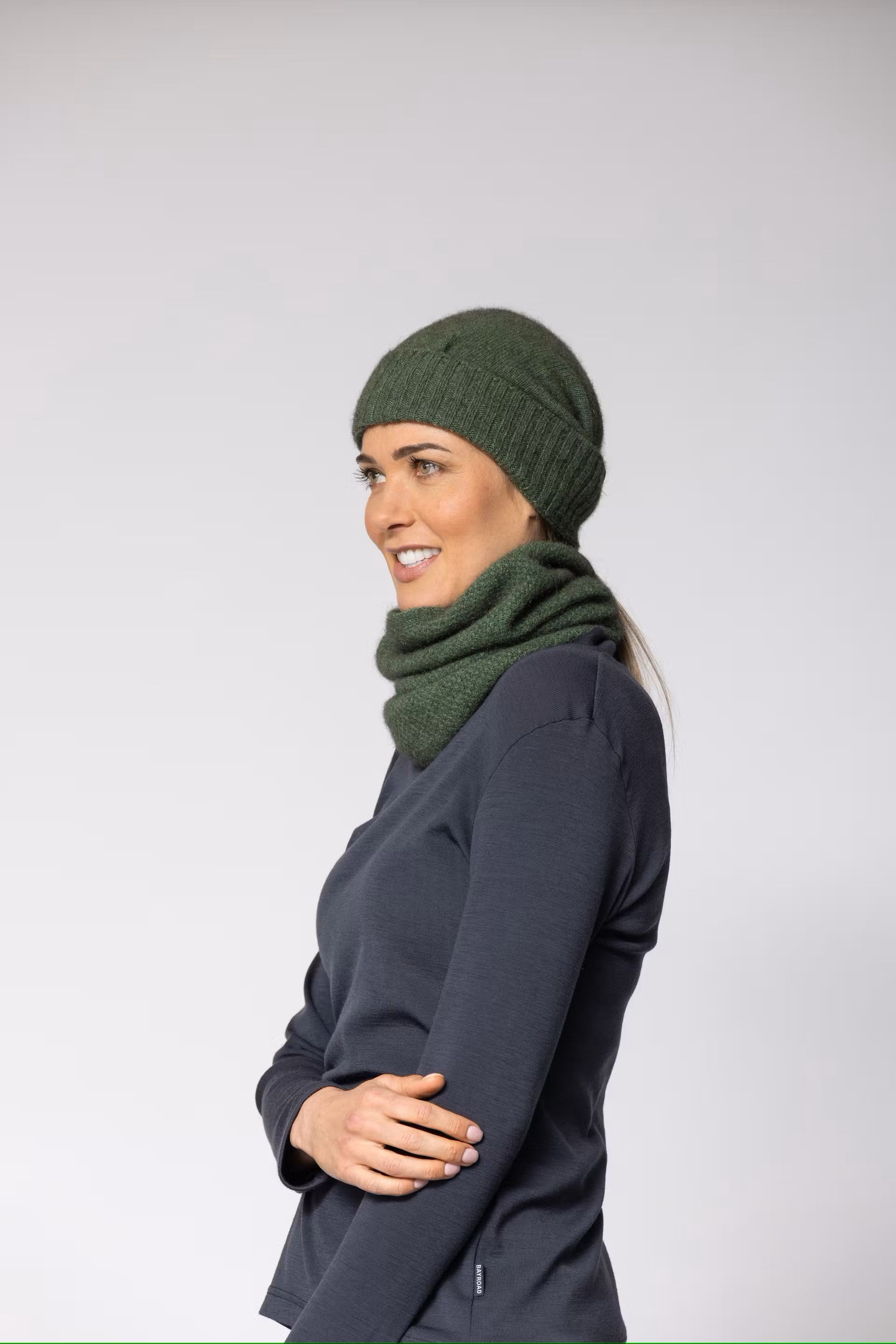 Moss Baggie Beanie -  - Beechworth Emporium