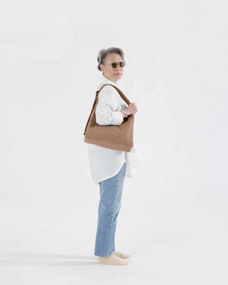 Nylon Shoulder Bag | Cocoa - BAGGU - Beechworth Emporium