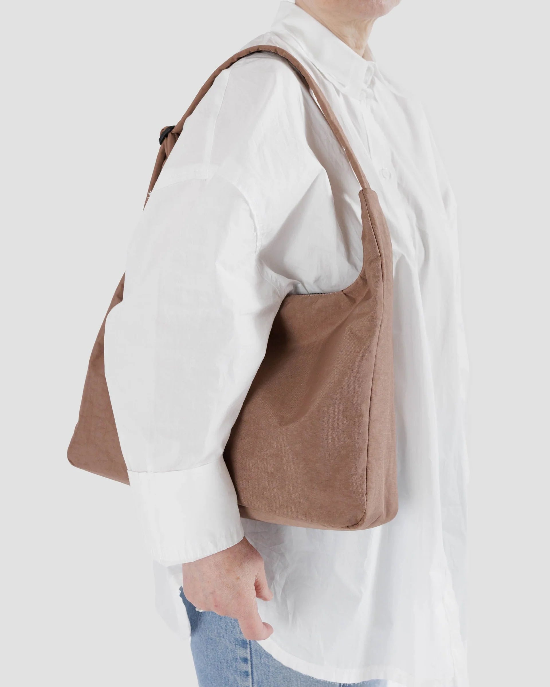 Nylon Shoulder Bag | Cocoa - BAGGU - Beechworth Emporium