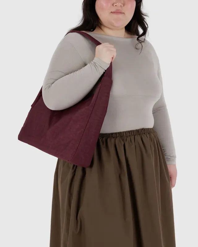 Nylon Shoulder Bag | Mahogany