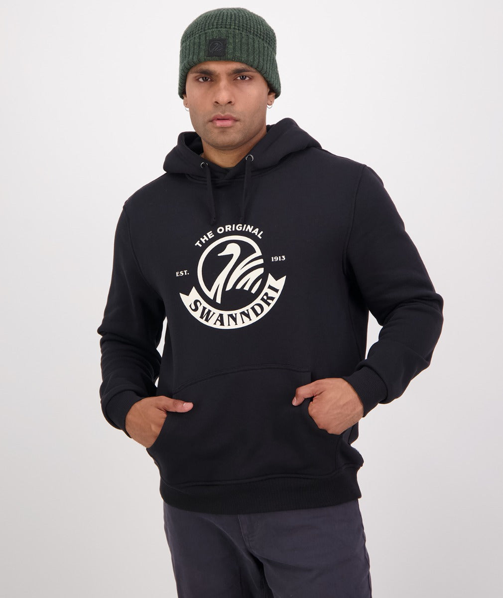 Original v2 Fleece Hoodie | Black/Sandshell - Swanndri - Beechworth Emporium