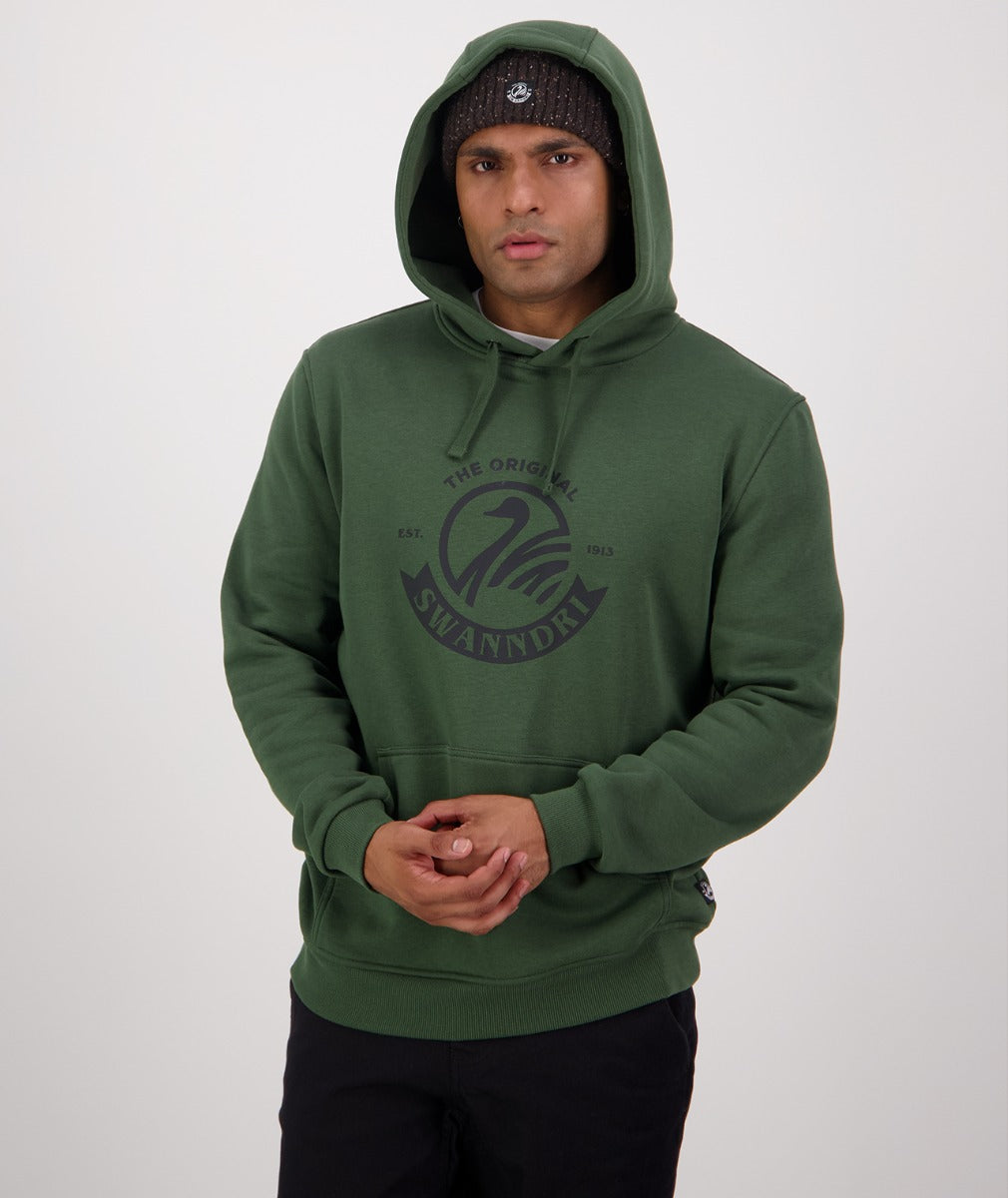 Original v2 Fleece Hoodie | Hunter Green/Black - Swanndri - Beechworth Emporium