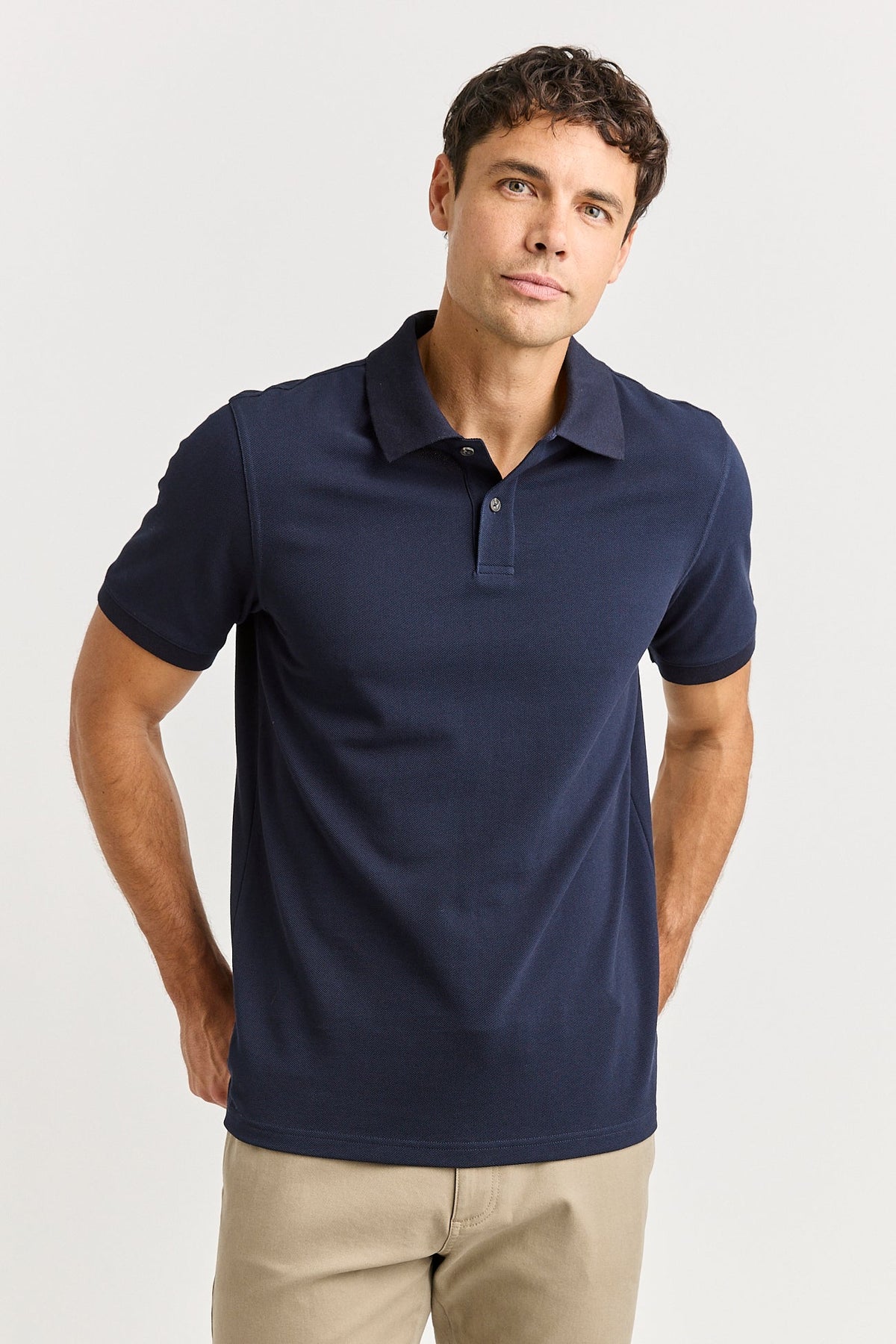 Pique Polo Organic Cotton | Navy