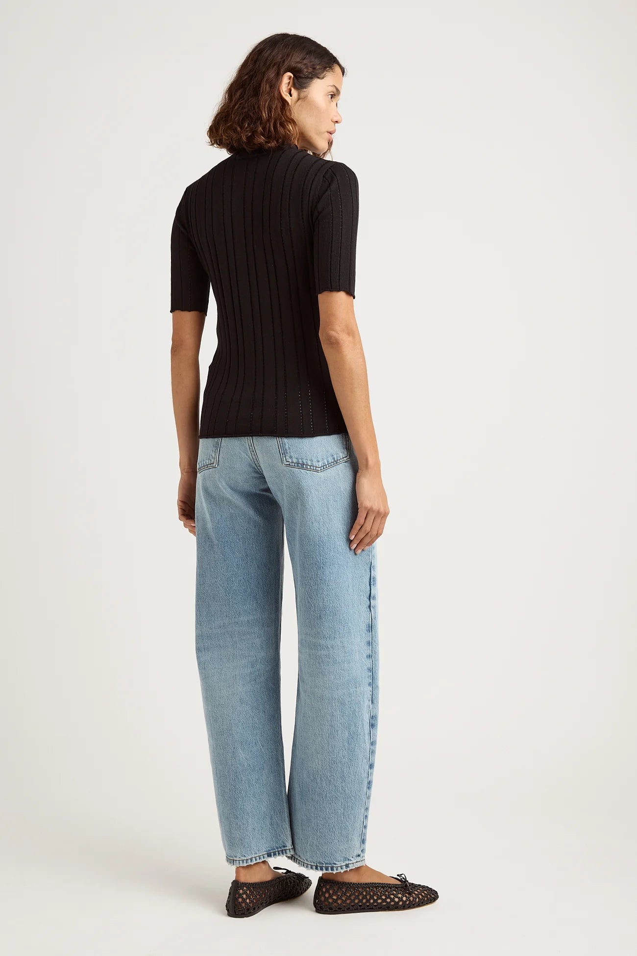 Pointelle Knit Top | Black -  - Beechworth Emporium