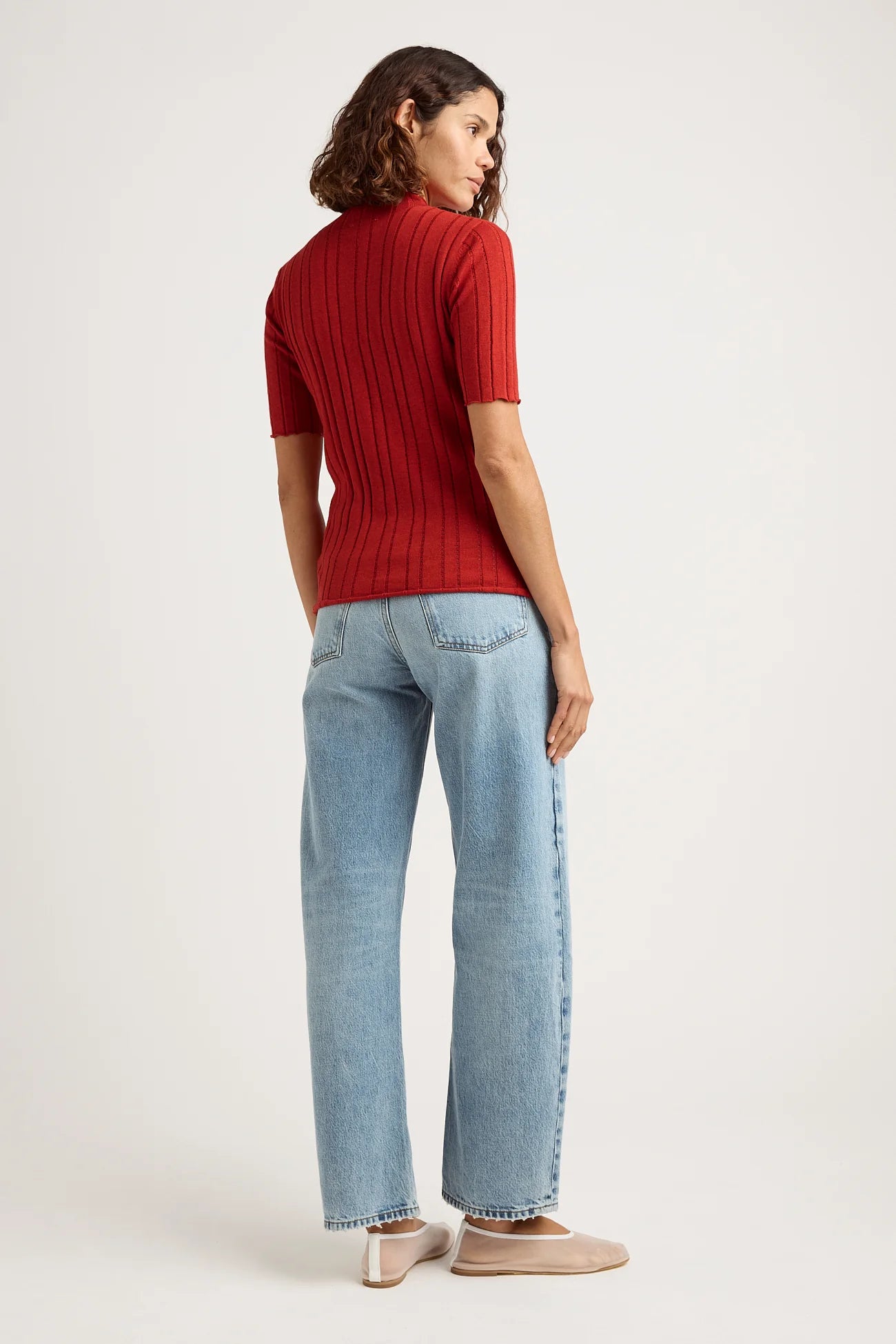 Pointelle Knit Top | Lava -  - Beechworth Emporium