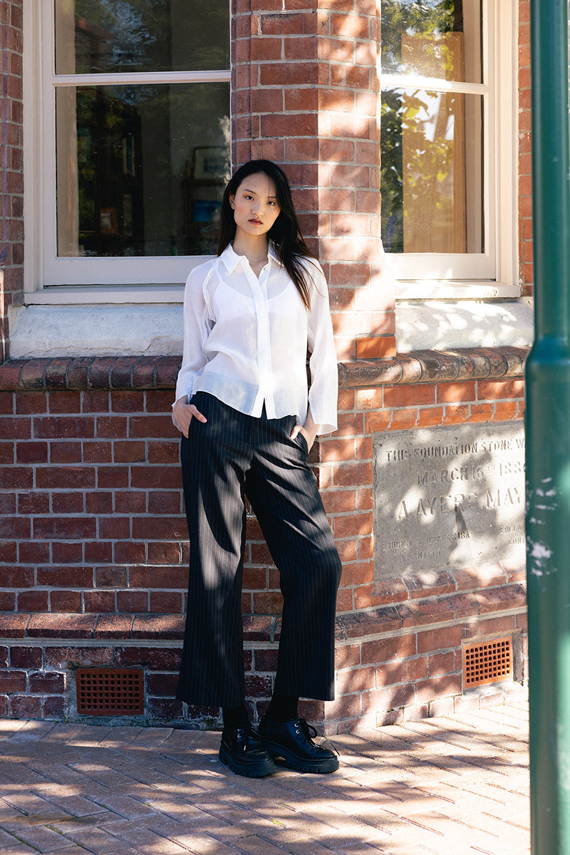 The Hepburn Pant | Ebony Stripe -  - Beechworth Emporium