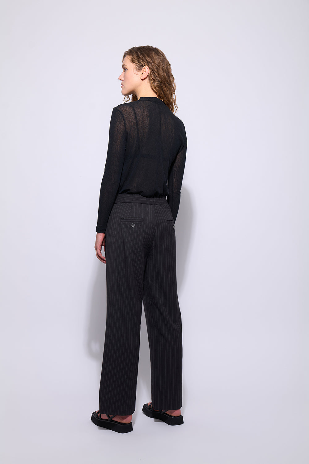 The Hepburn Pant | Ebony Stripe -  - Beechworth Emporium