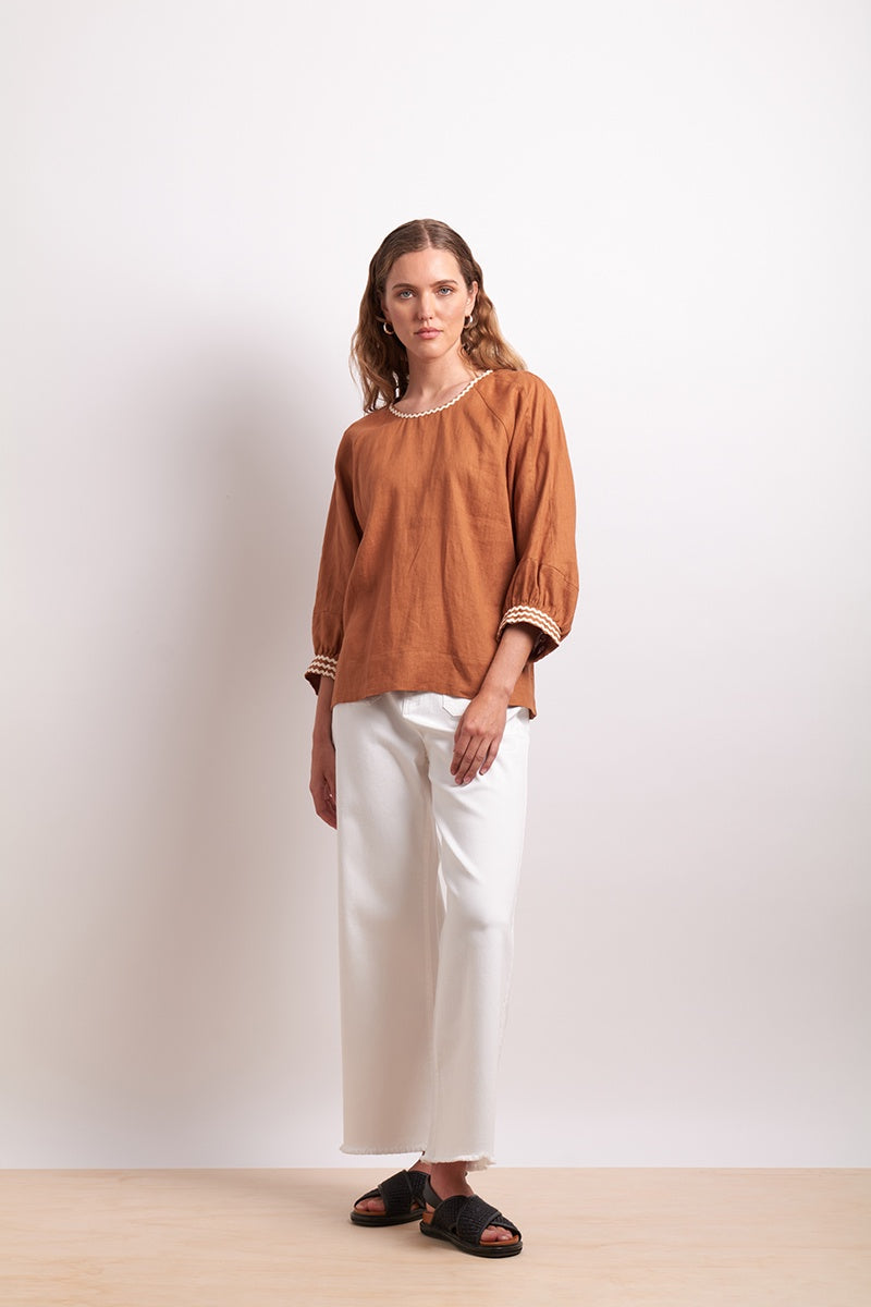 Ric Rac Top | Cinnamon