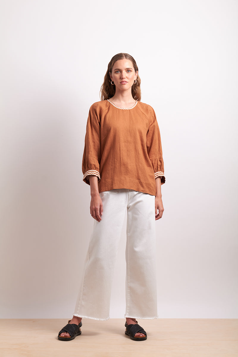 Ric Rac Top | Cinnamon
