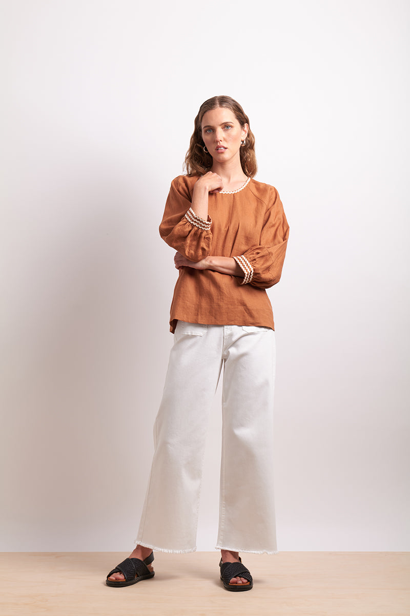 Ric Rac Top | Cinnamon