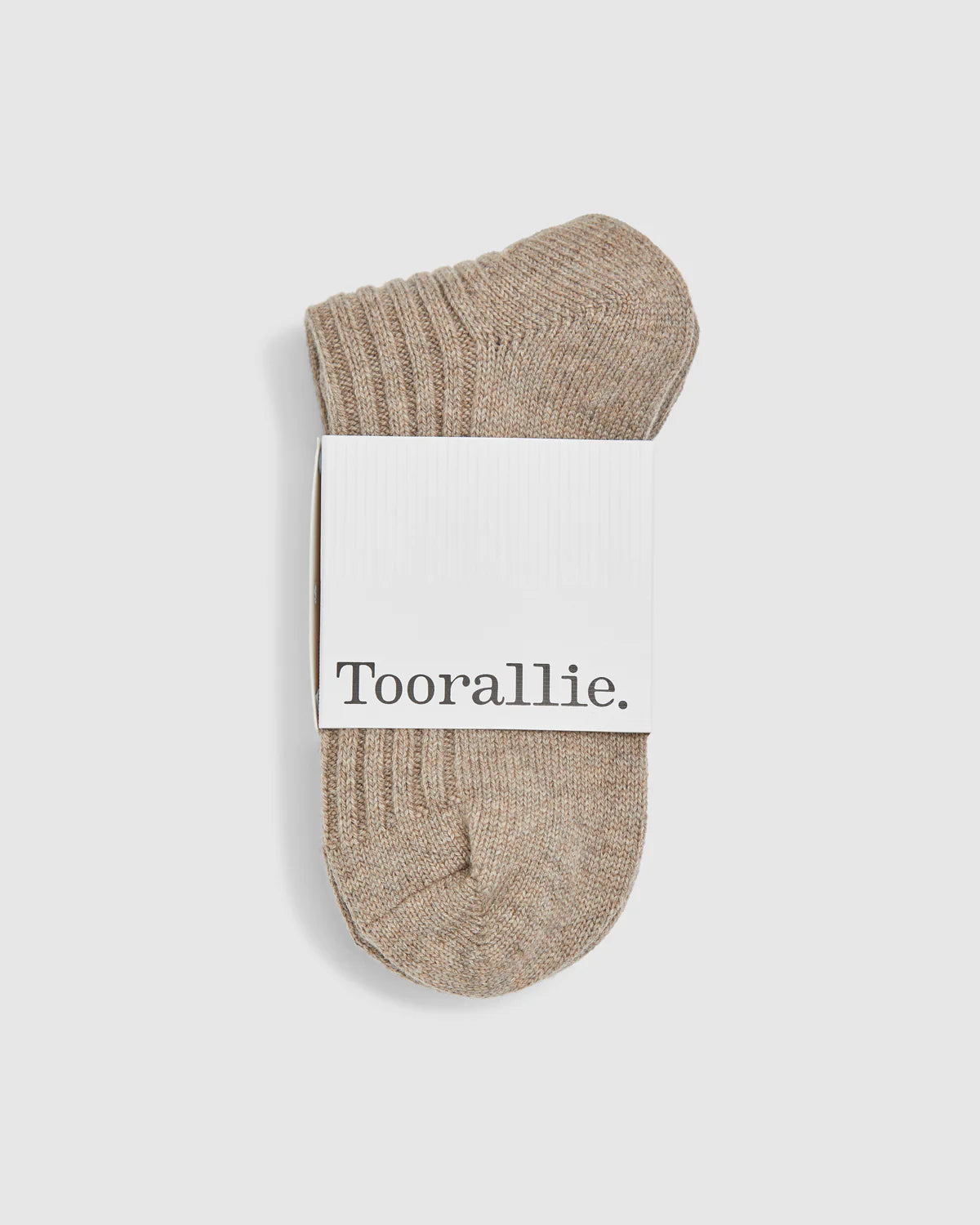 Ribbed Merino Sock | Oat - Toorallie - Beechworth Emporium