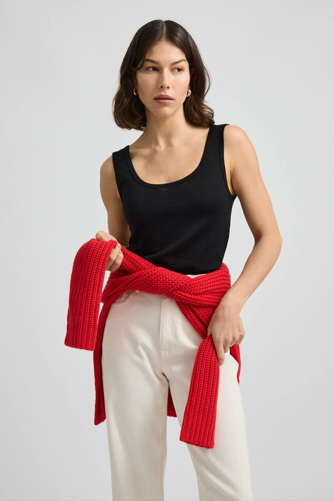 Scoop Merino Tank | Black -  - Beechworth Emporium