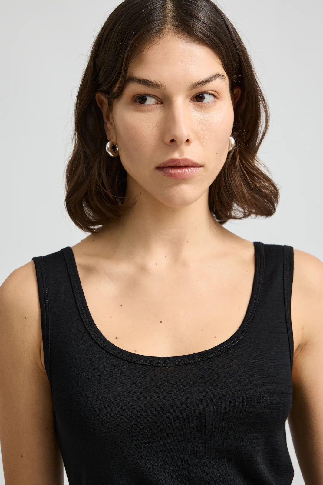 Scoop Merino Tank | Black -  - Beechworth Emporium