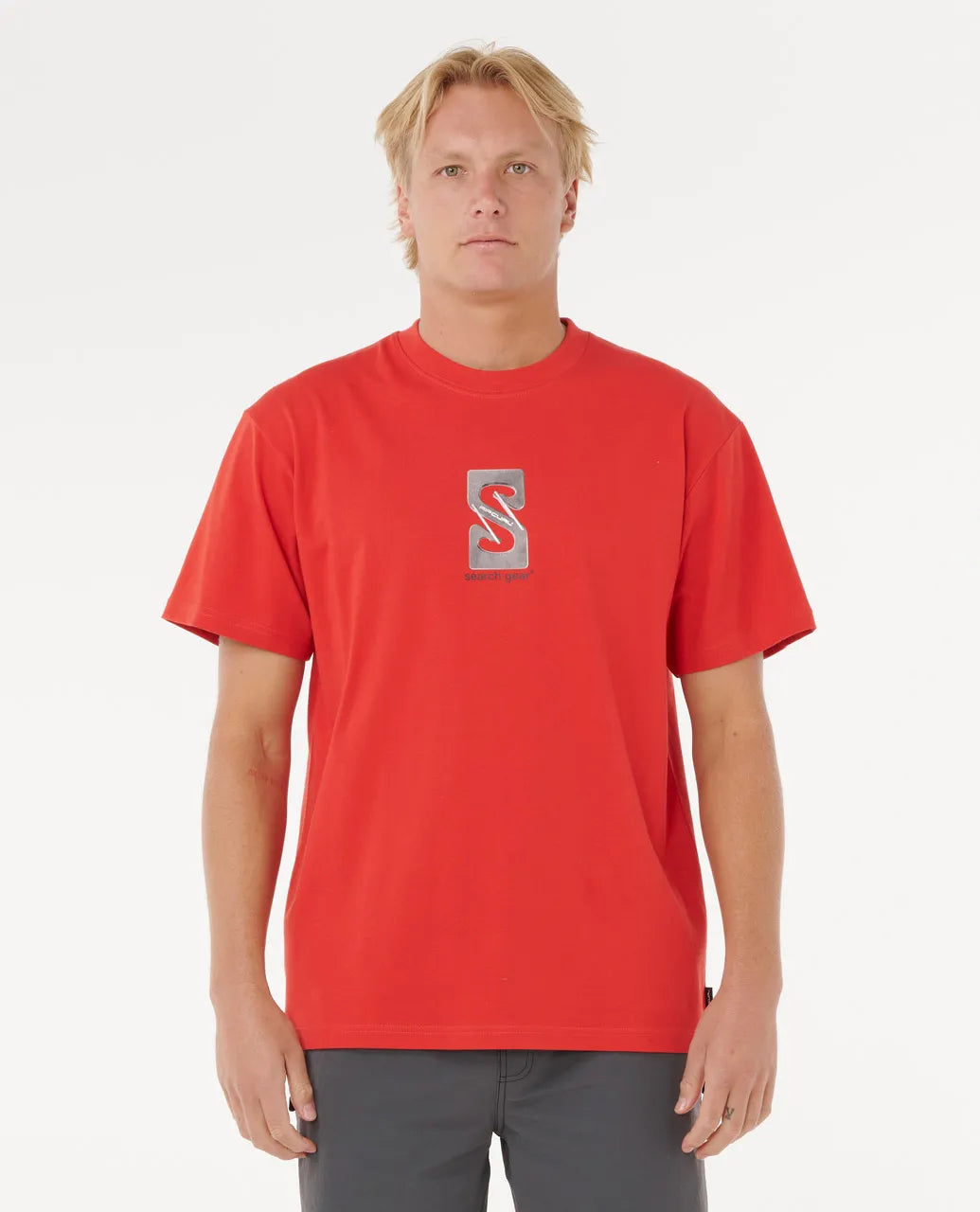 Search Gear Tee | Lava Red - - Beechworth Emporium