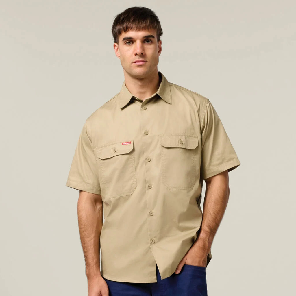 Short Sleeve Vented Shirt | Khaki - - Beechworth Emporium