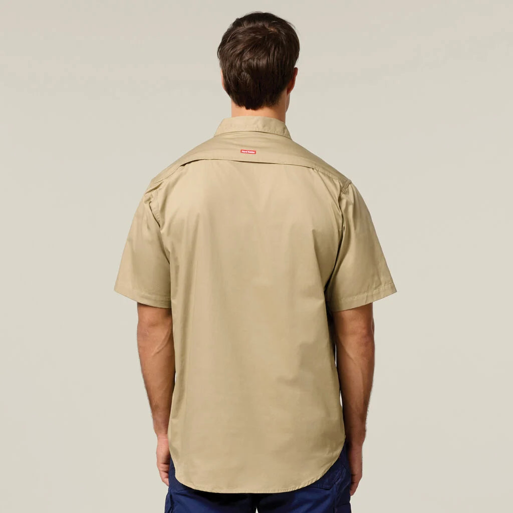 Short Sleeve Vented Shirt | Khaki - - Beechworth Emporium