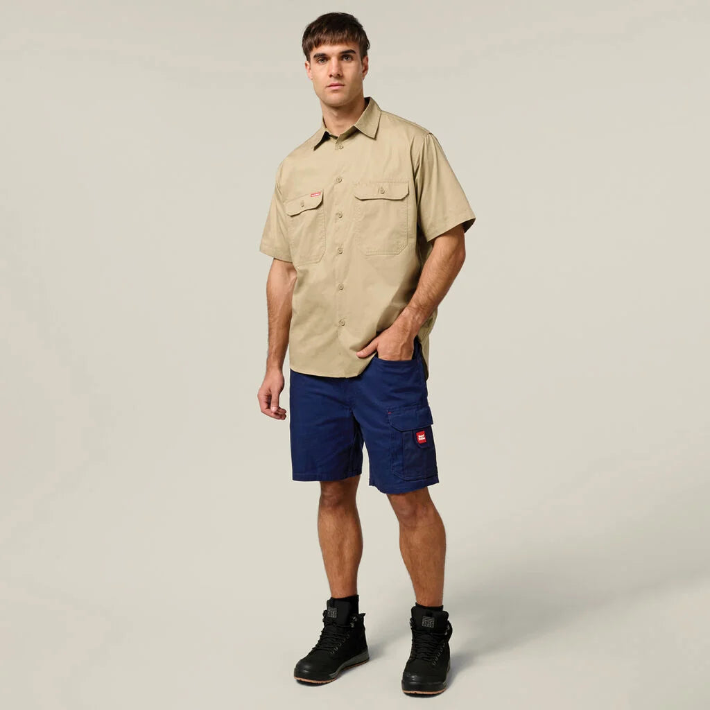 Short Sleeve Vented Shirt | Khaki - - Beechworth Emporium