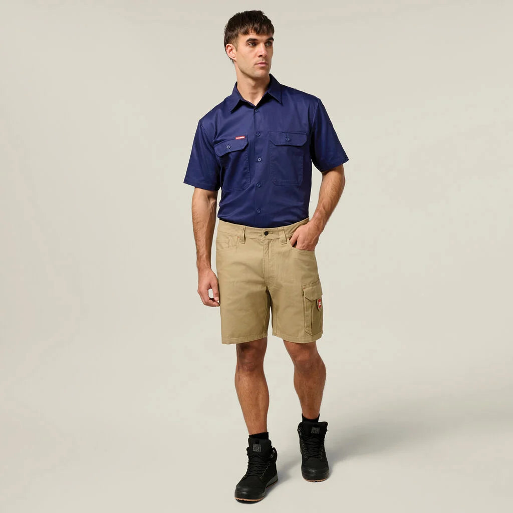 Short Sleeve Vented Shirt | Navy - - Beechworth Emporium
